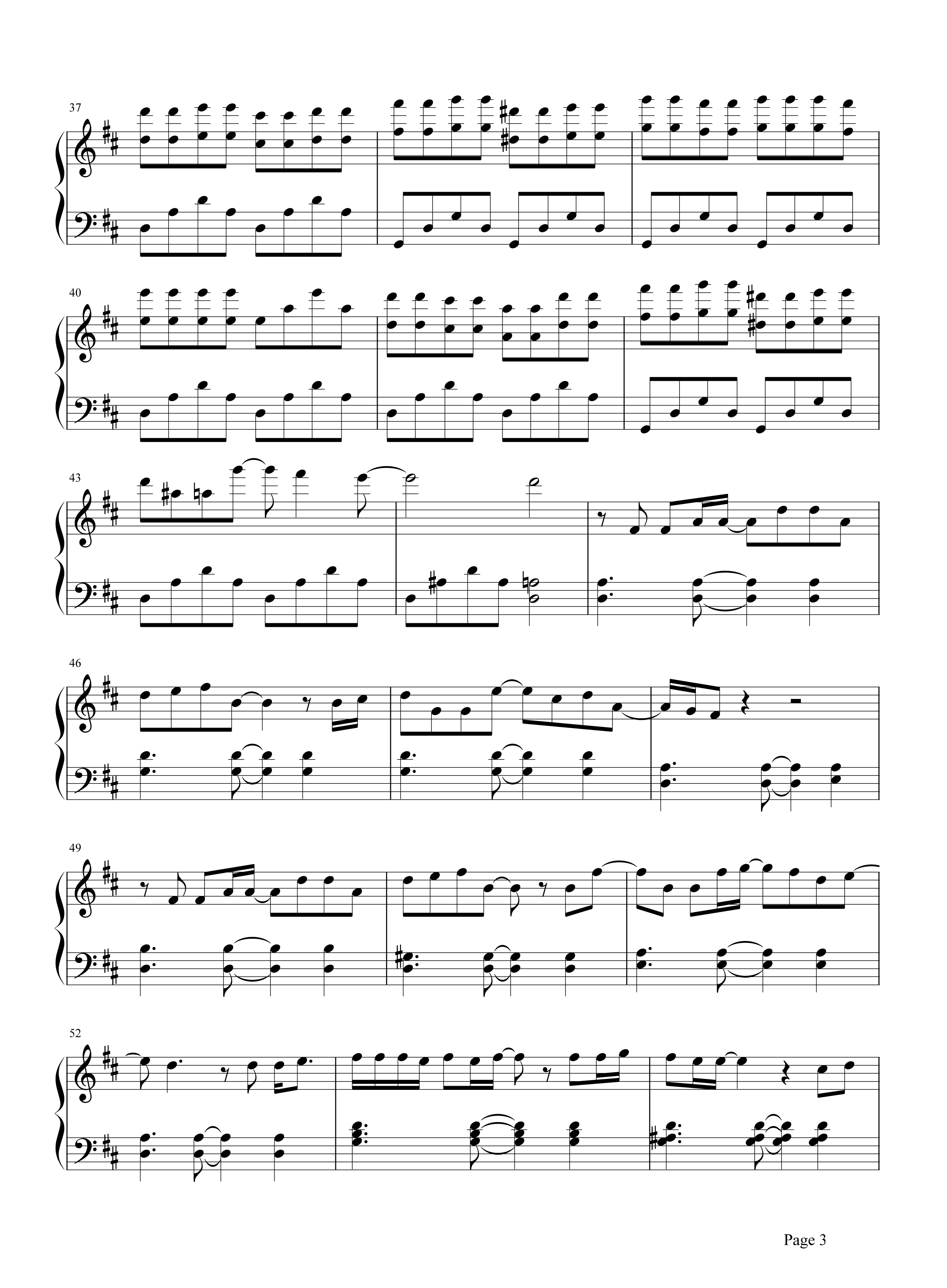 终于爱情钢琴谱 Ella产后开嗓电影主题曲3