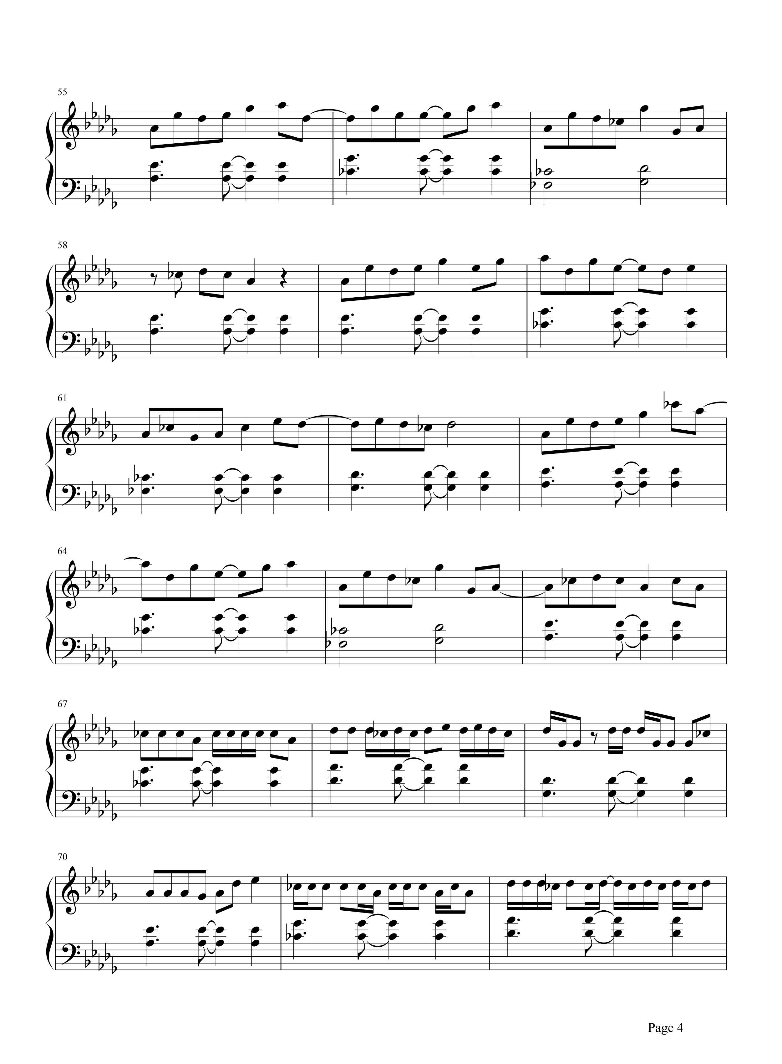 小棋童钢琴谱 双笙-听了会微笑的一首围棋歌曲4