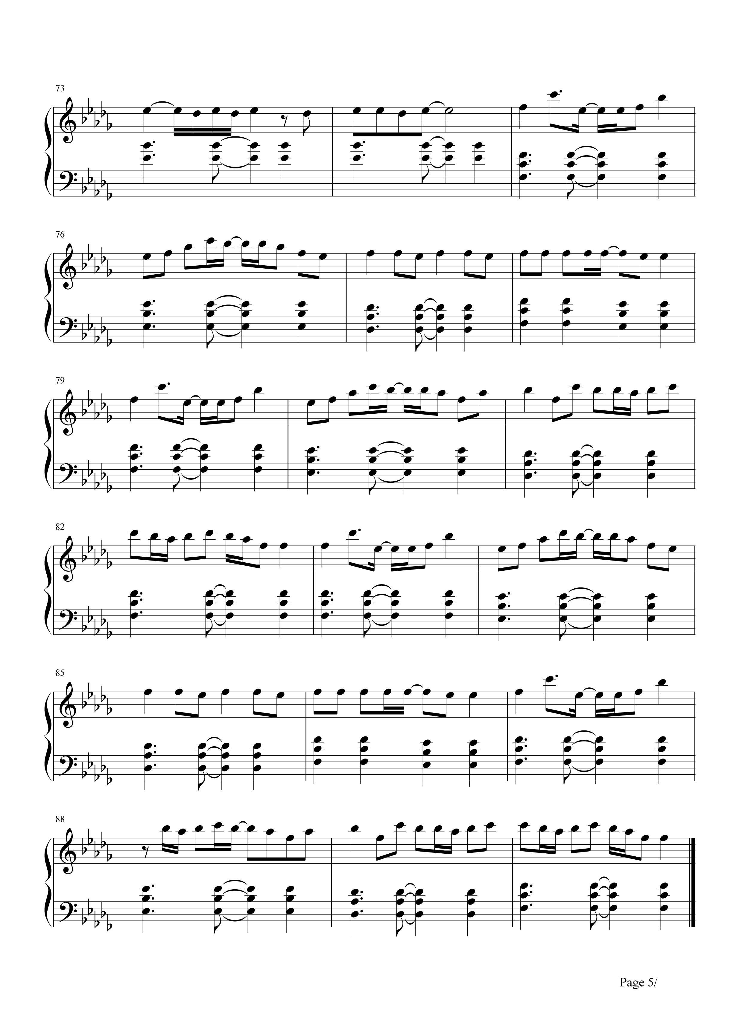小棋童钢琴谱 双笙-听了会微笑的一首围棋歌曲5