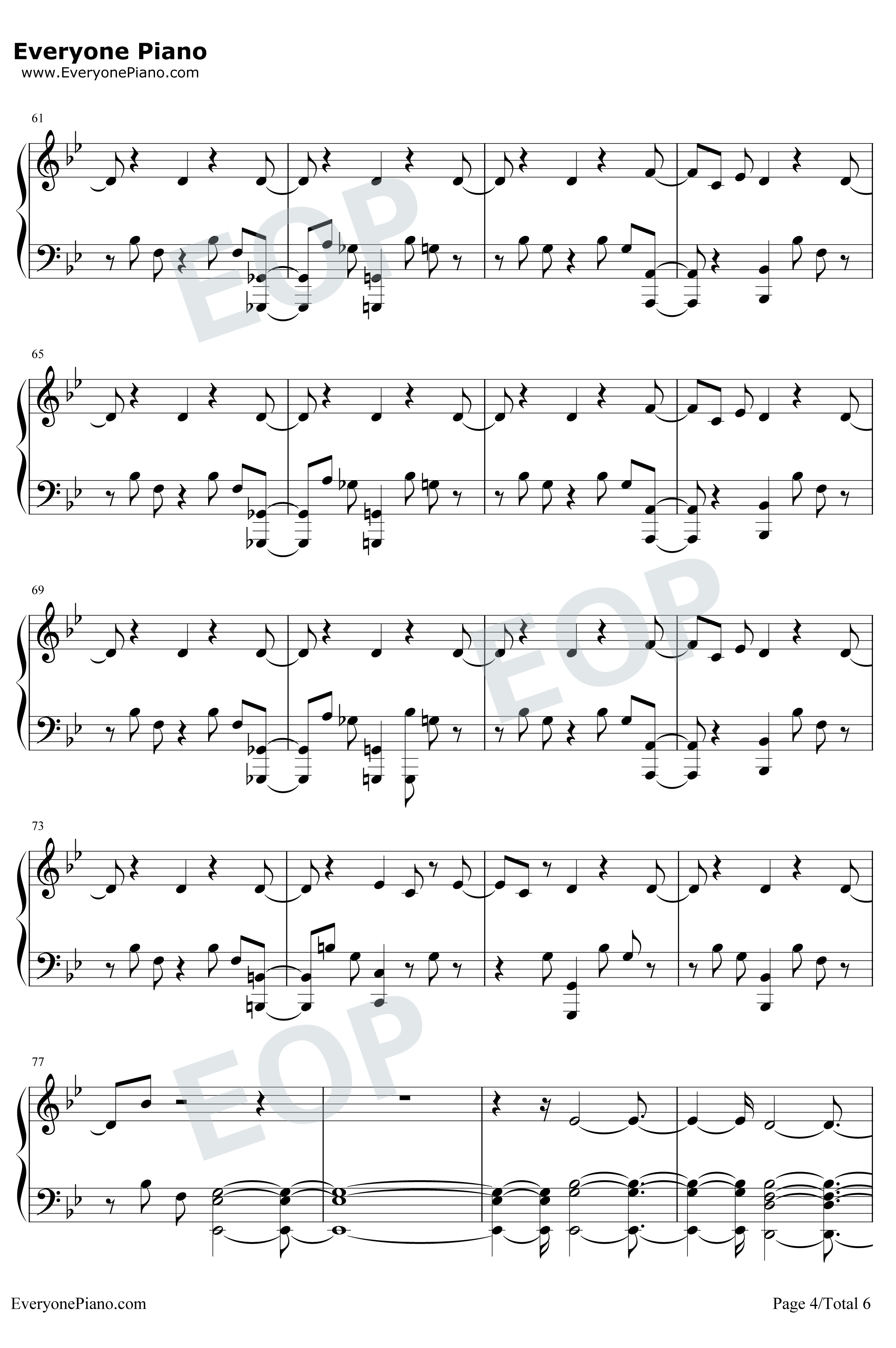 The Thrill of It All钢琴谱-Sam Smith4