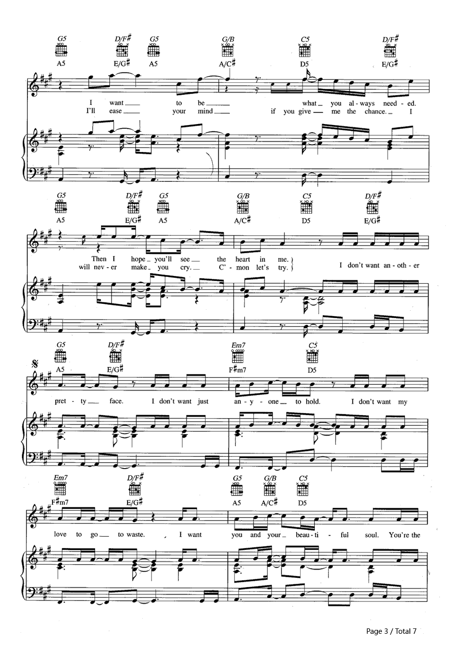 Beautiful Soul钢琴谱-JesseMcCartney3