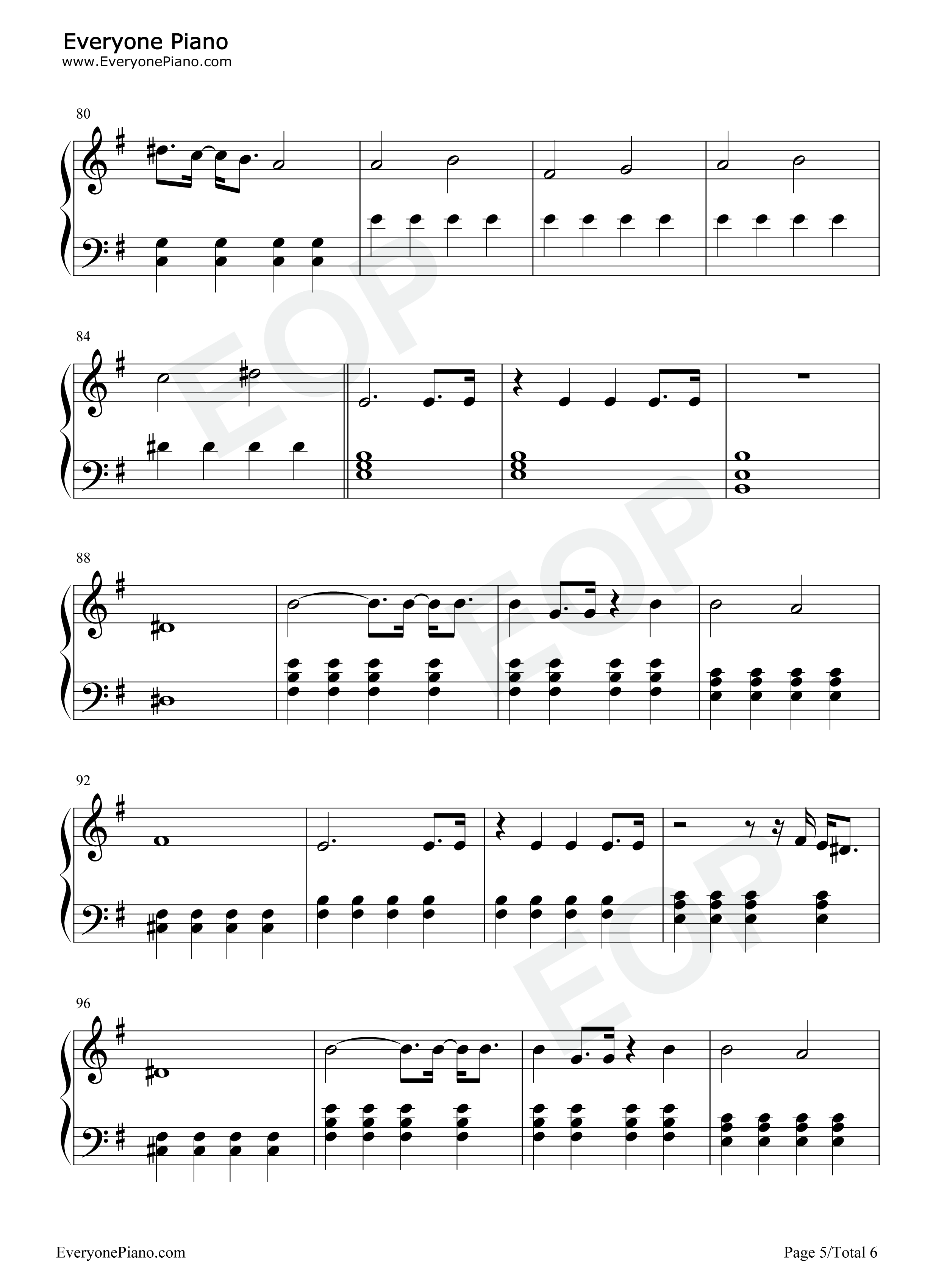 Warriors钢琴谱-Imagine Dragons5