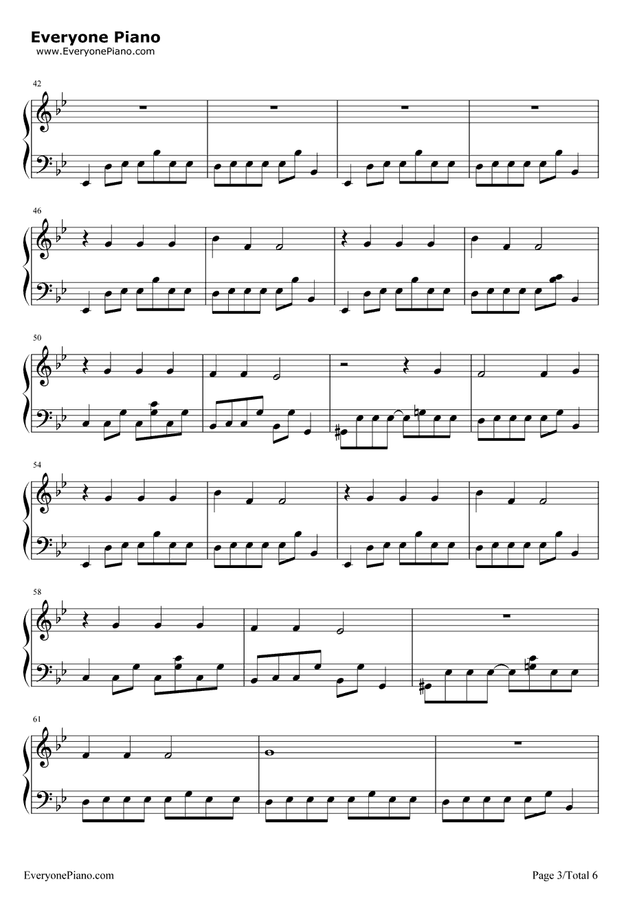 Heartbeats钢琴谱-JoseGonzalez3