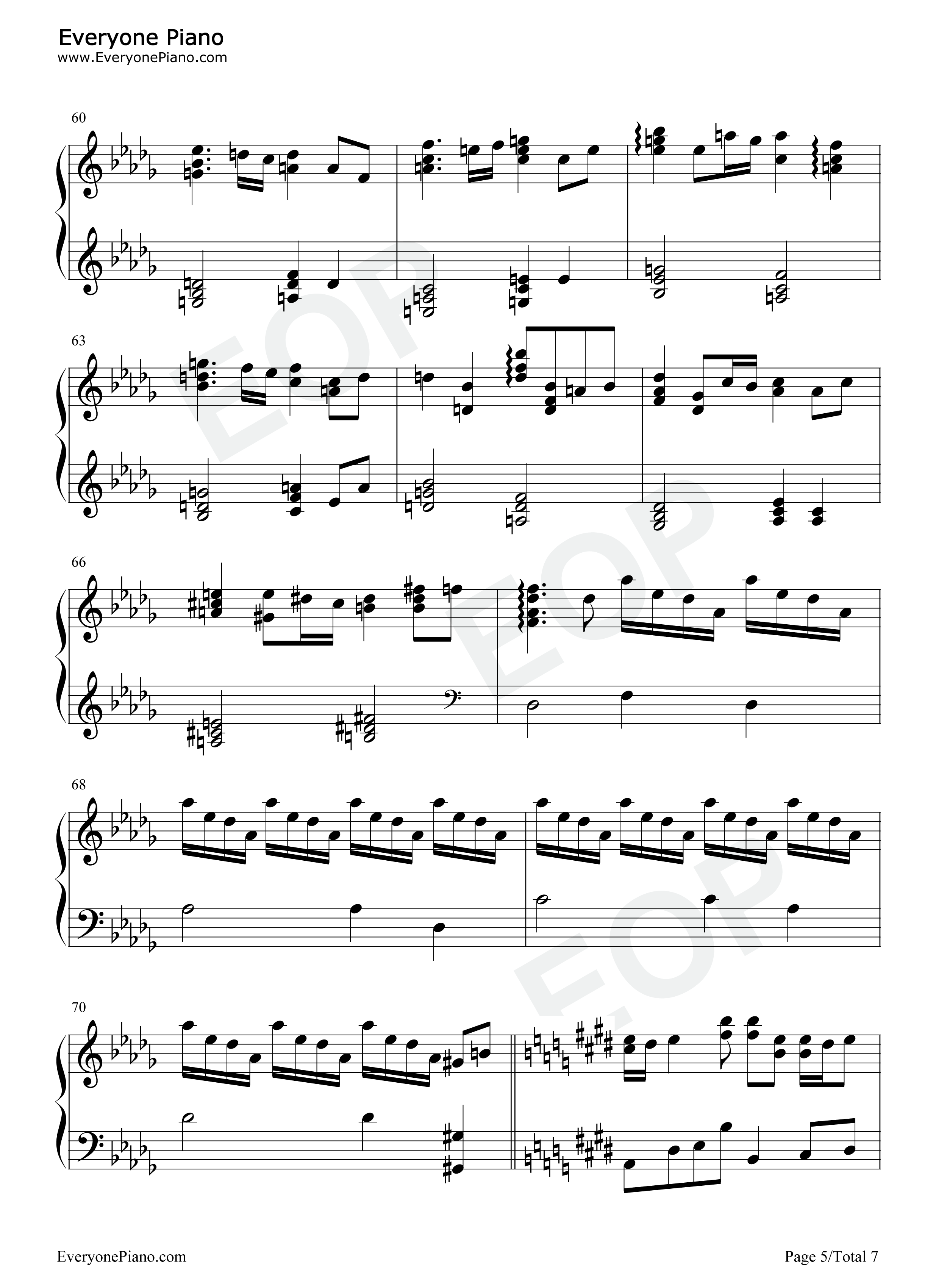 M八七钢琴谱-米津玄师5