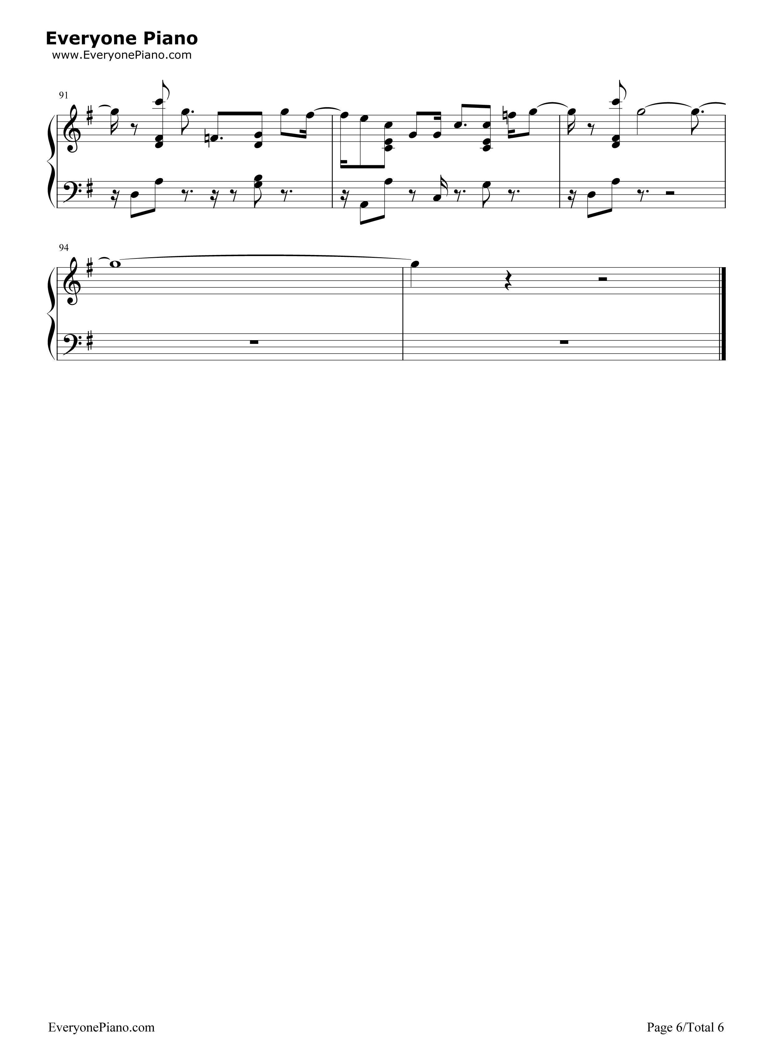 Bibia Be Ye Ye钢琴谱-Ed Sheeran6