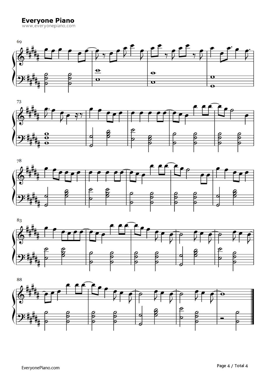 Hallelujah钢琴谱-Panic!attheDisco4