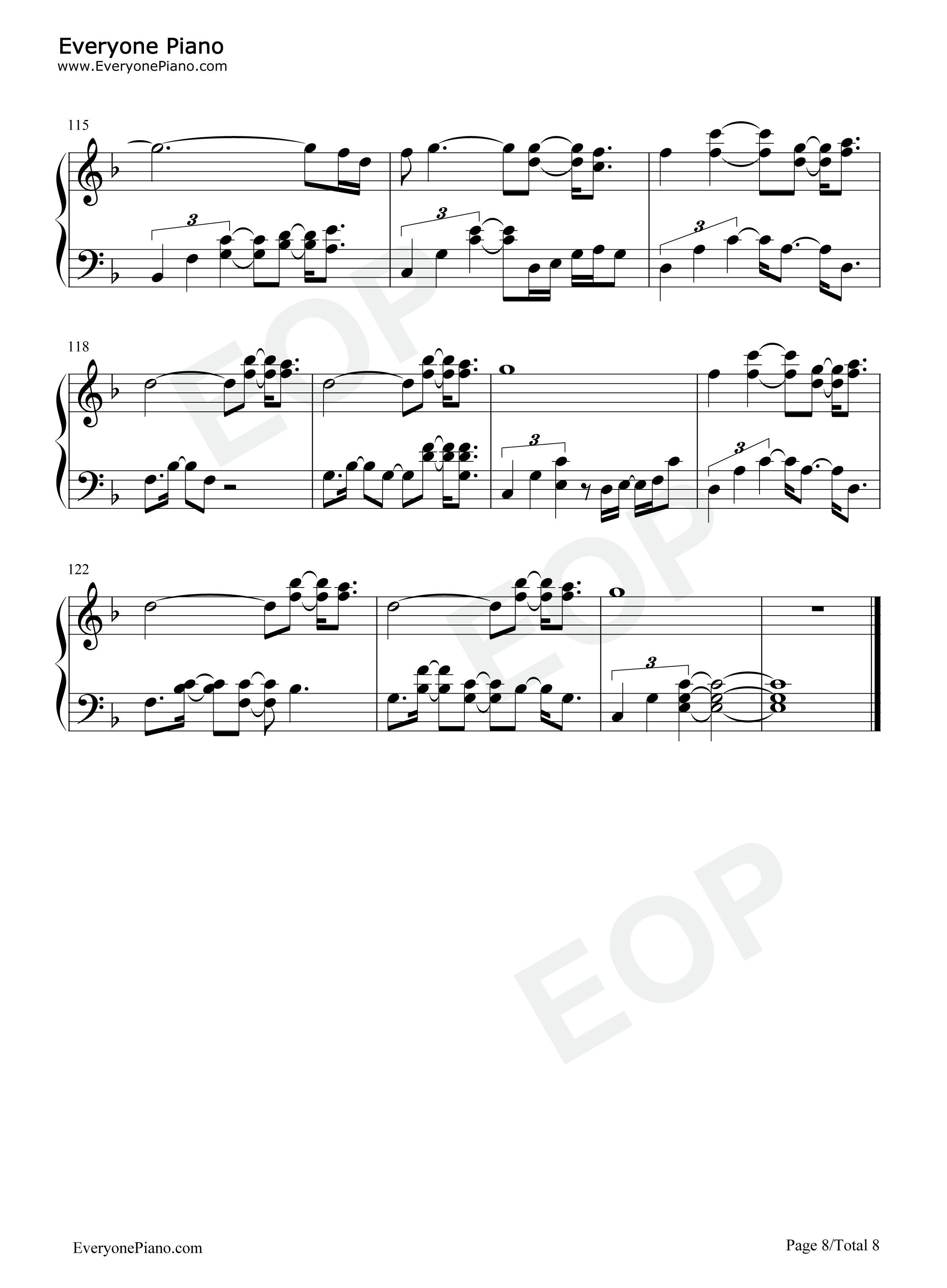Afire Love钢琴谱-Ed Sheeran8