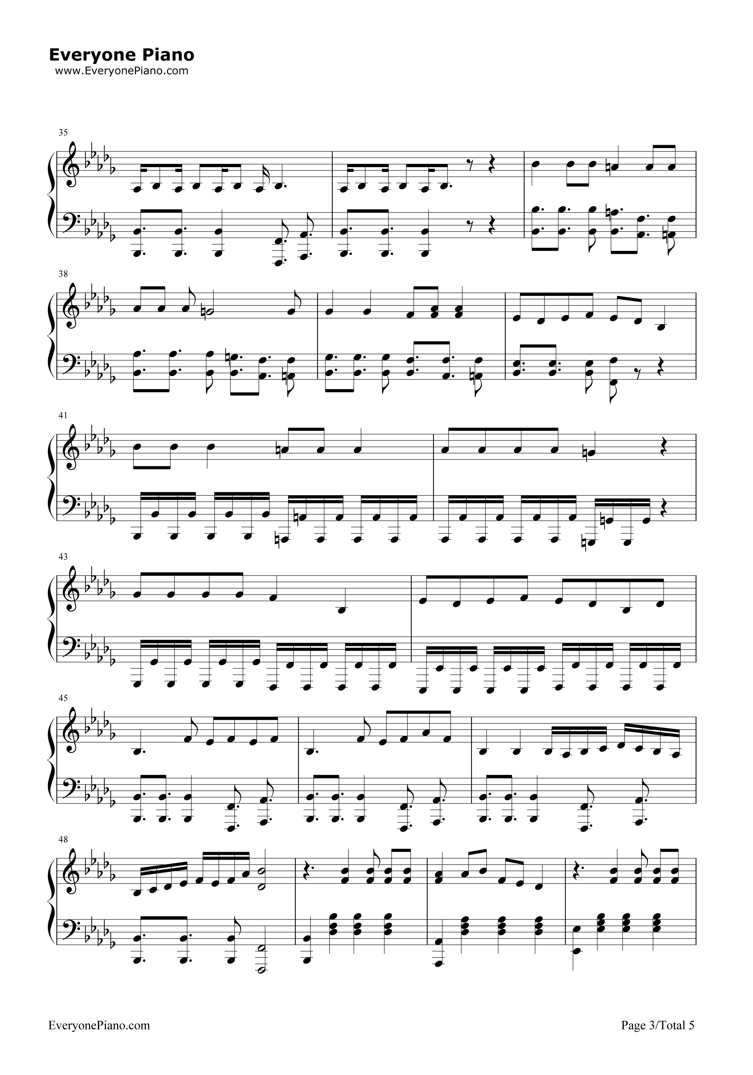 Victorious钢琴谱-Panic at the Disco3