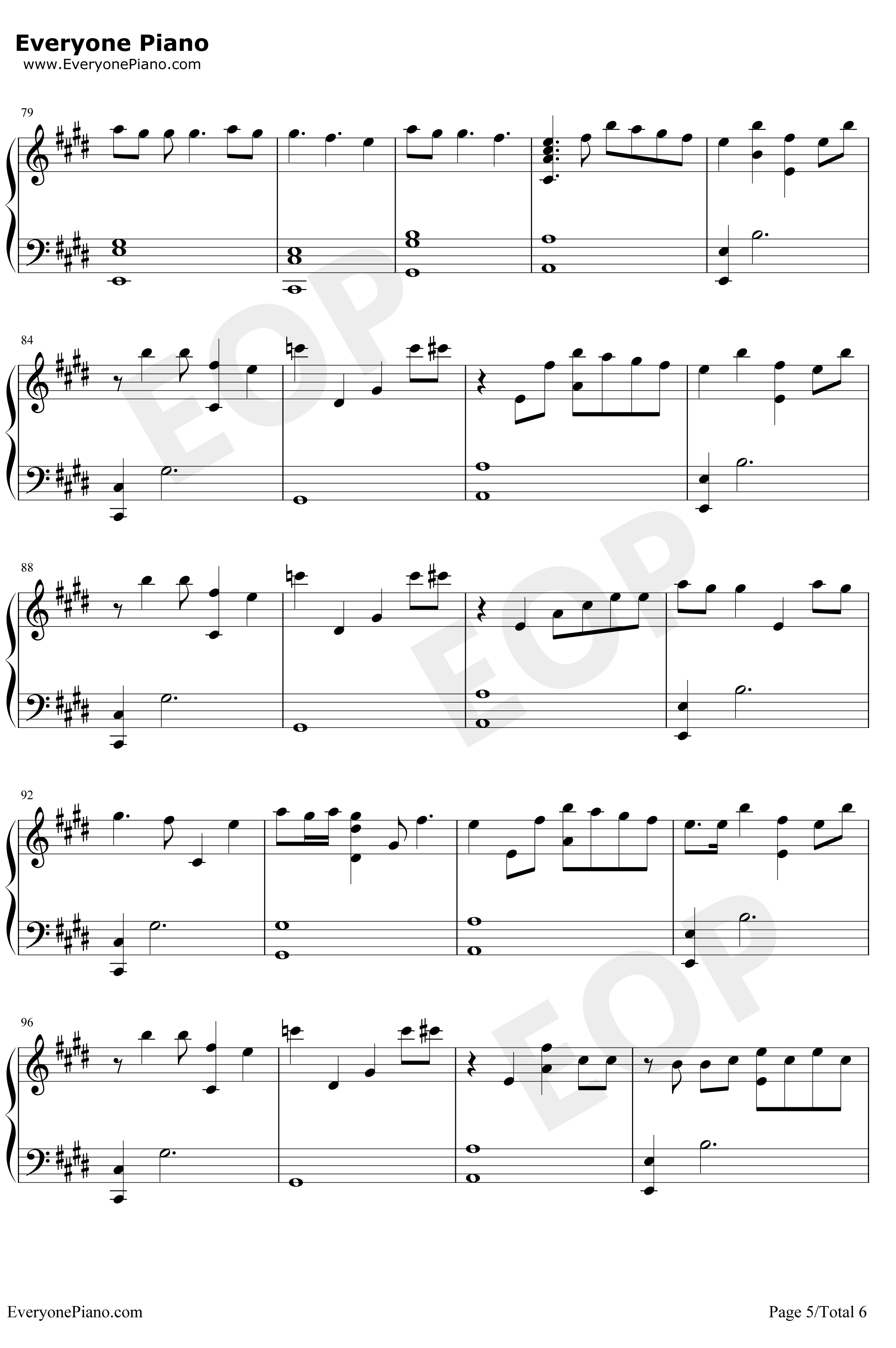 Close to Me钢琴谱-Ellie Goulding Diplo5