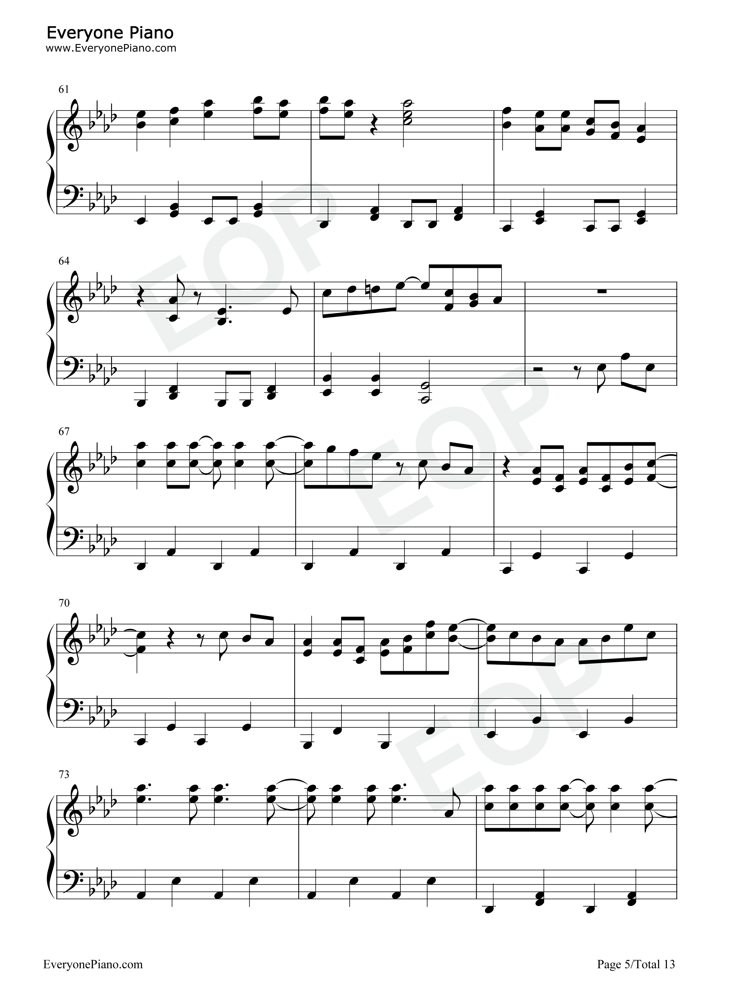 想像フォレスト钢琴谱-IA5