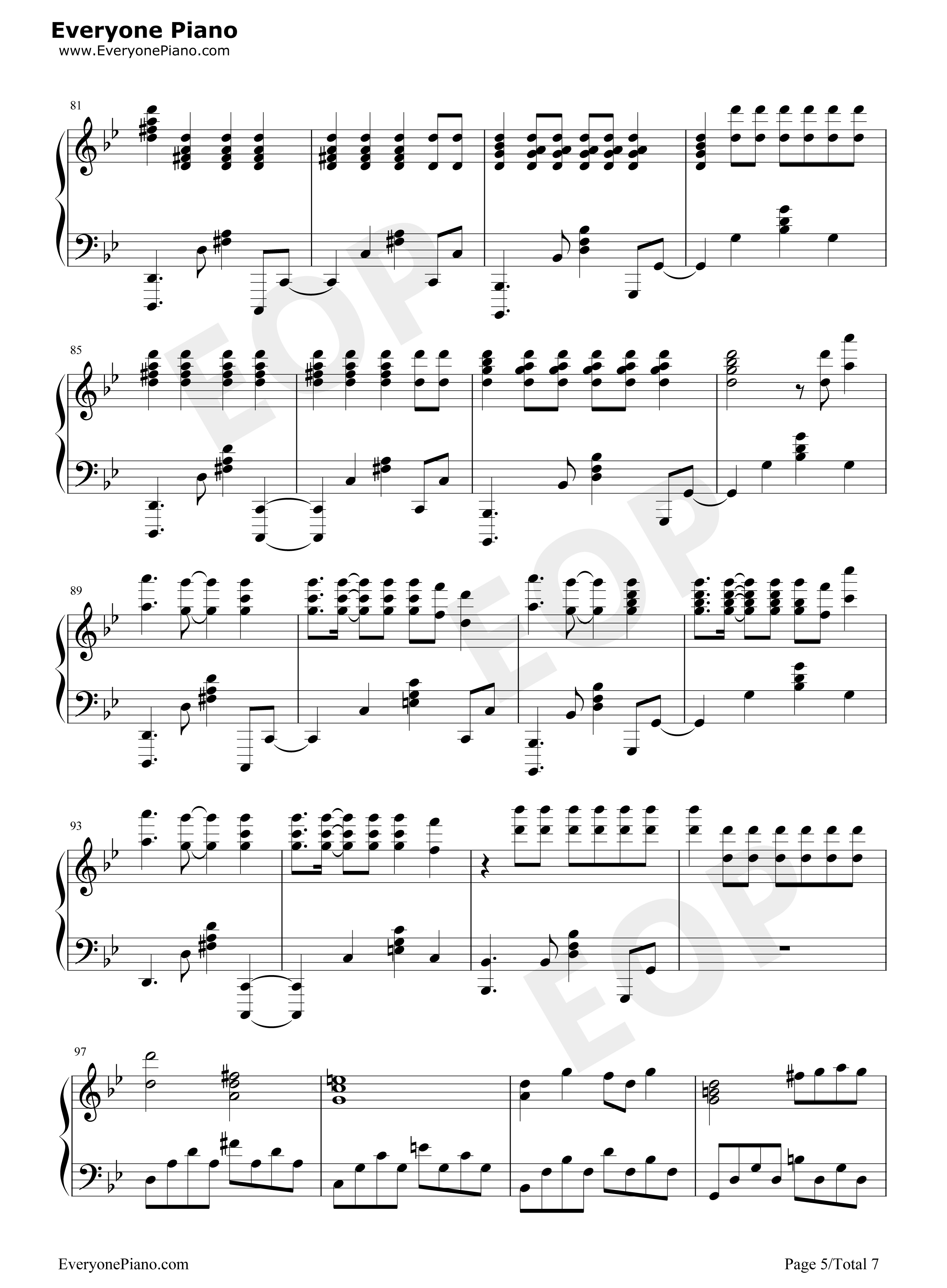 POP STARS钢琴谱-KDA5