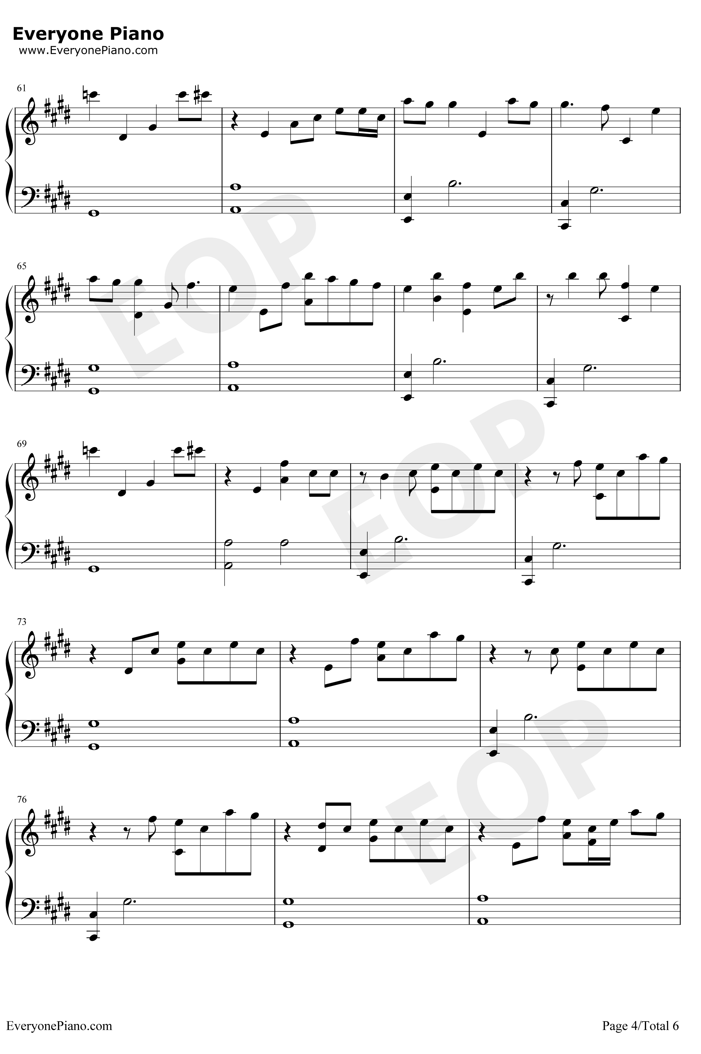 Close to Me钢琴谱-Ellie Goulding Diplo4