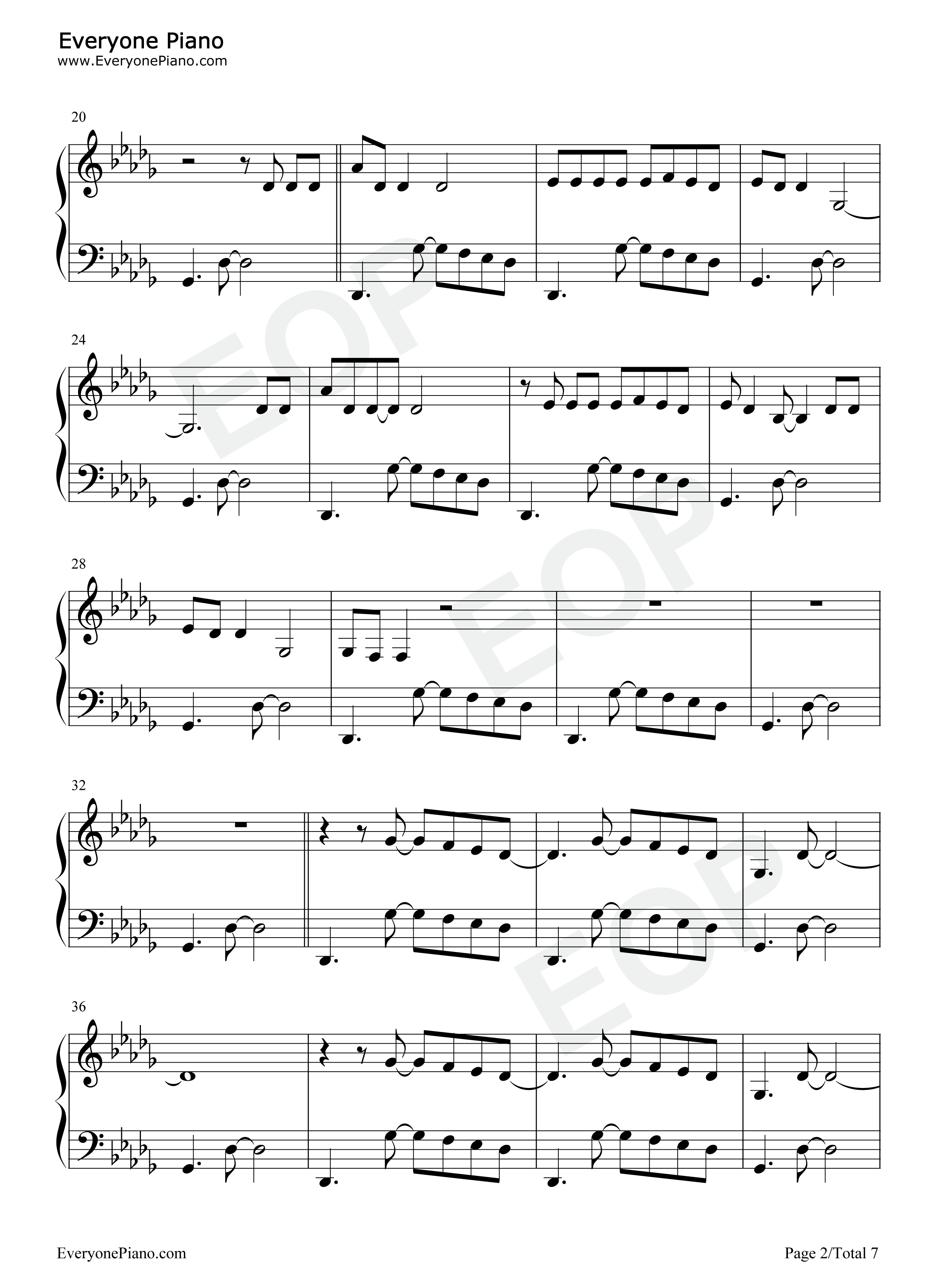 Evermore钢琴谱-Taylor Swift Bon Iver2