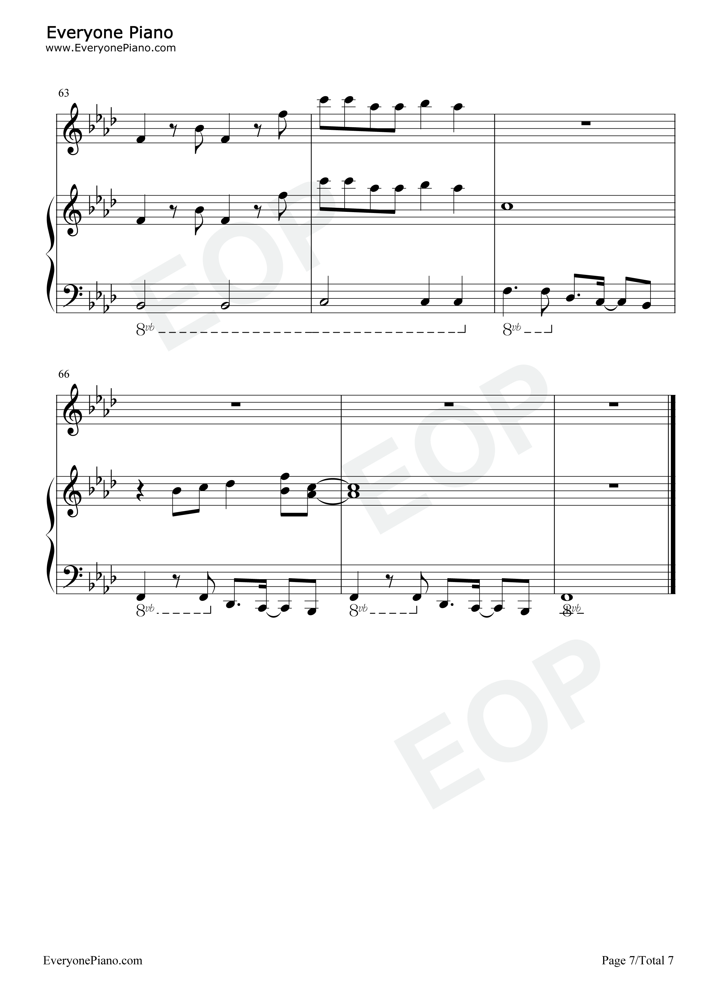 Higher钢琴谱-Shawn Mendes7
