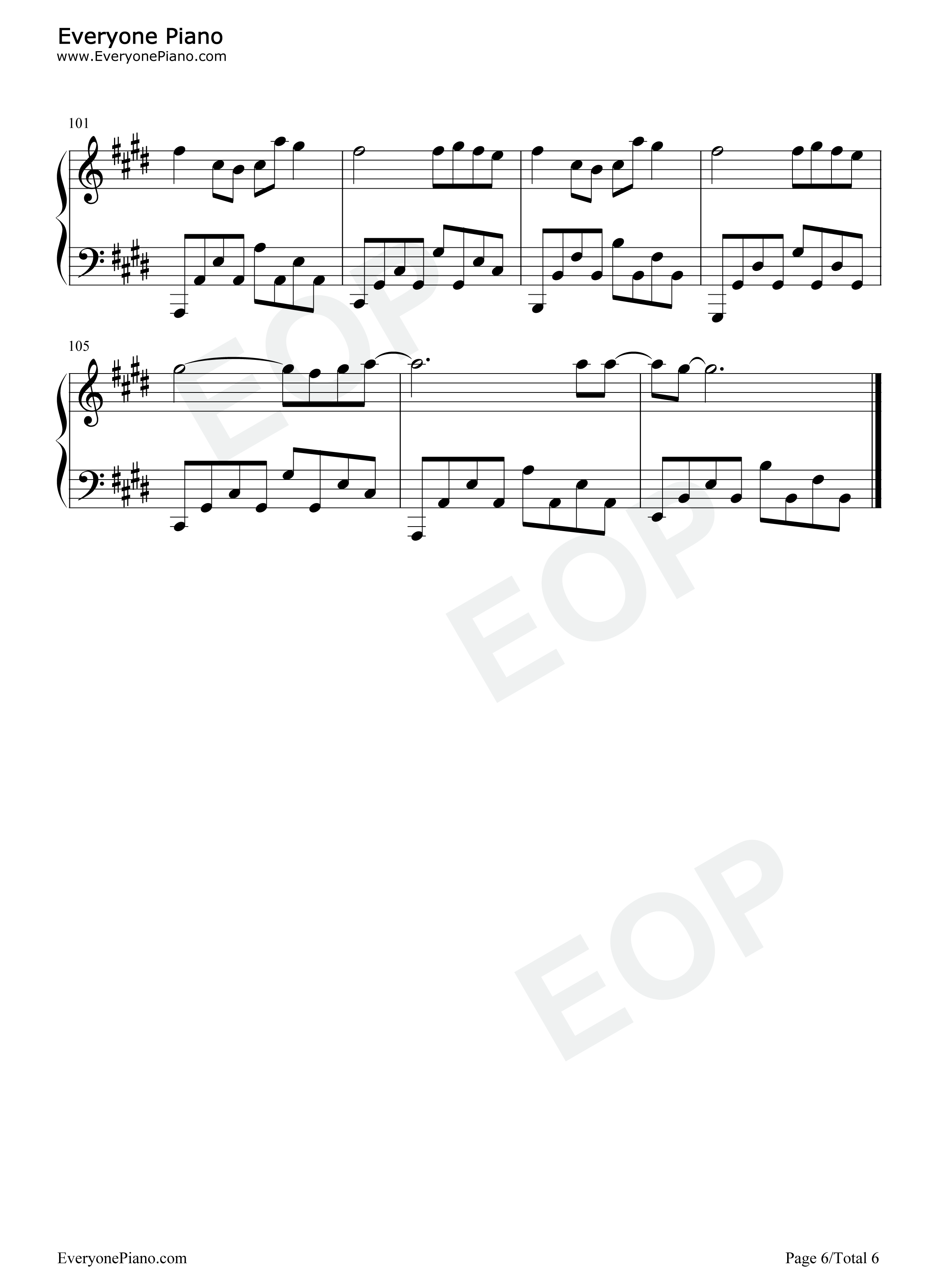 Control钢琴谱-Zoe Wees6