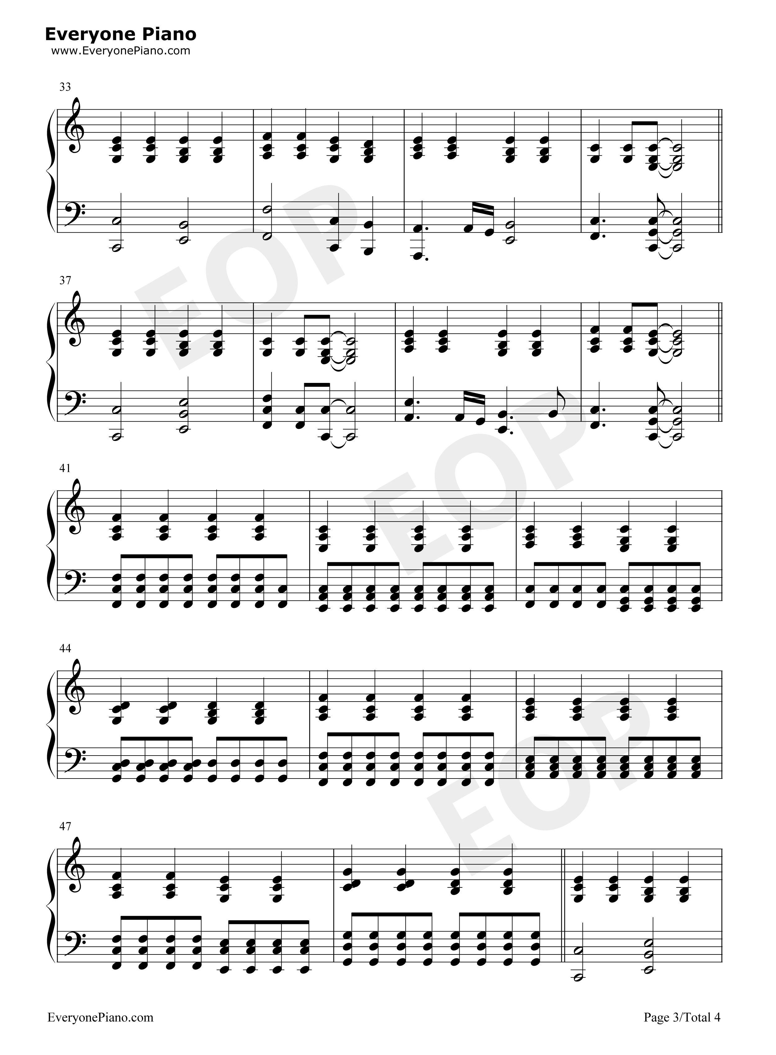 All This Time伴奏钢琴谱-OneRepublic3