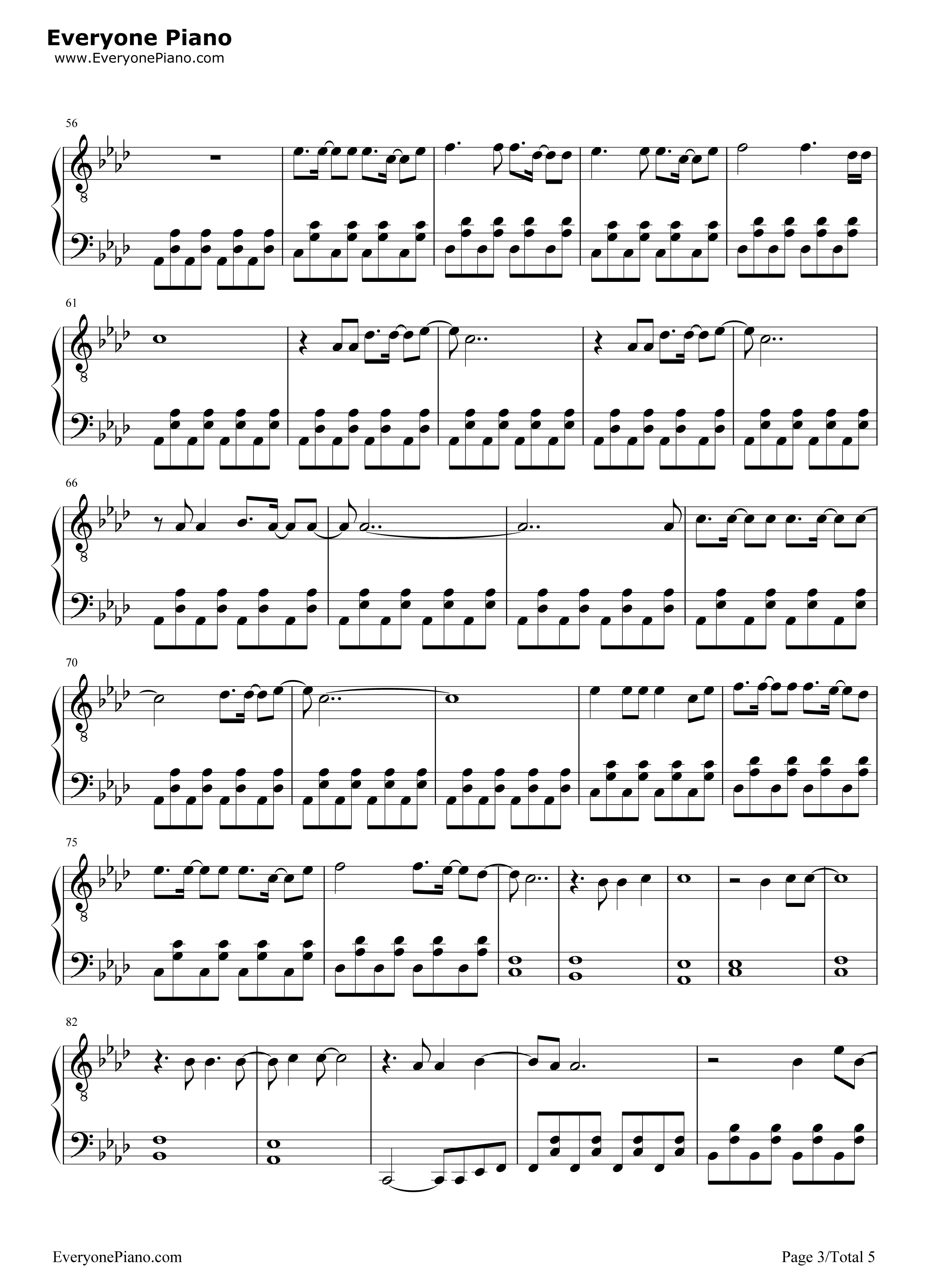 Malibu钢琴谱-Miley Cyrus3