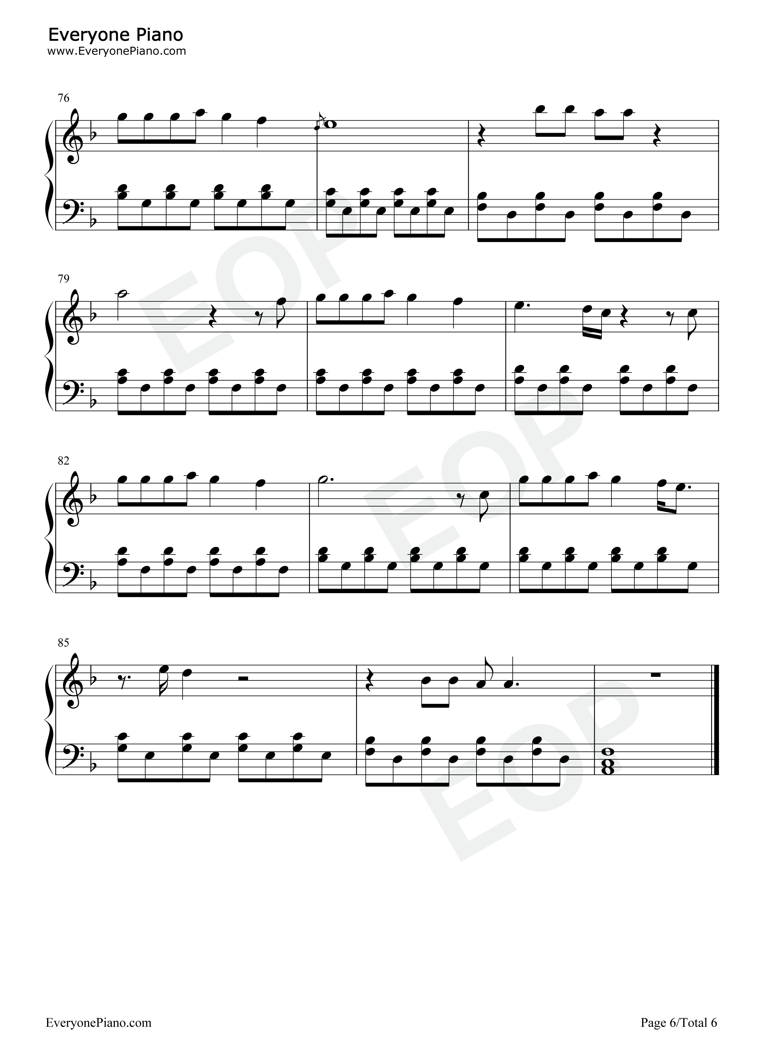 You Ruin Me钢琴谱-The Veronicas6
