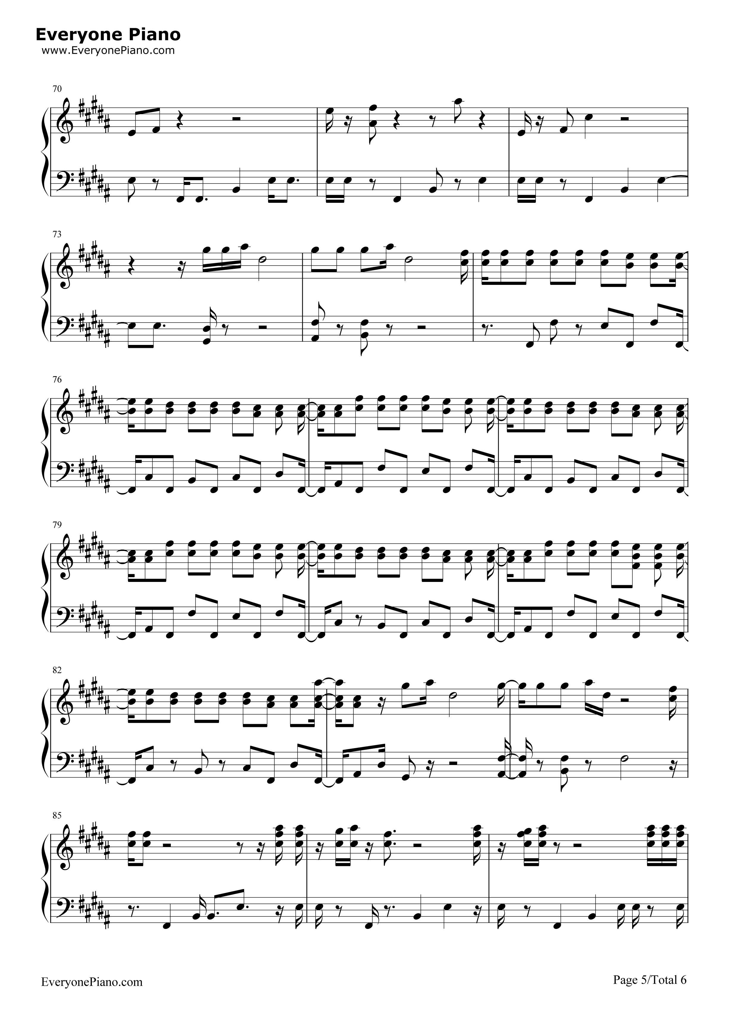 Yellow Light钢琴谱-Pharrell Williams5