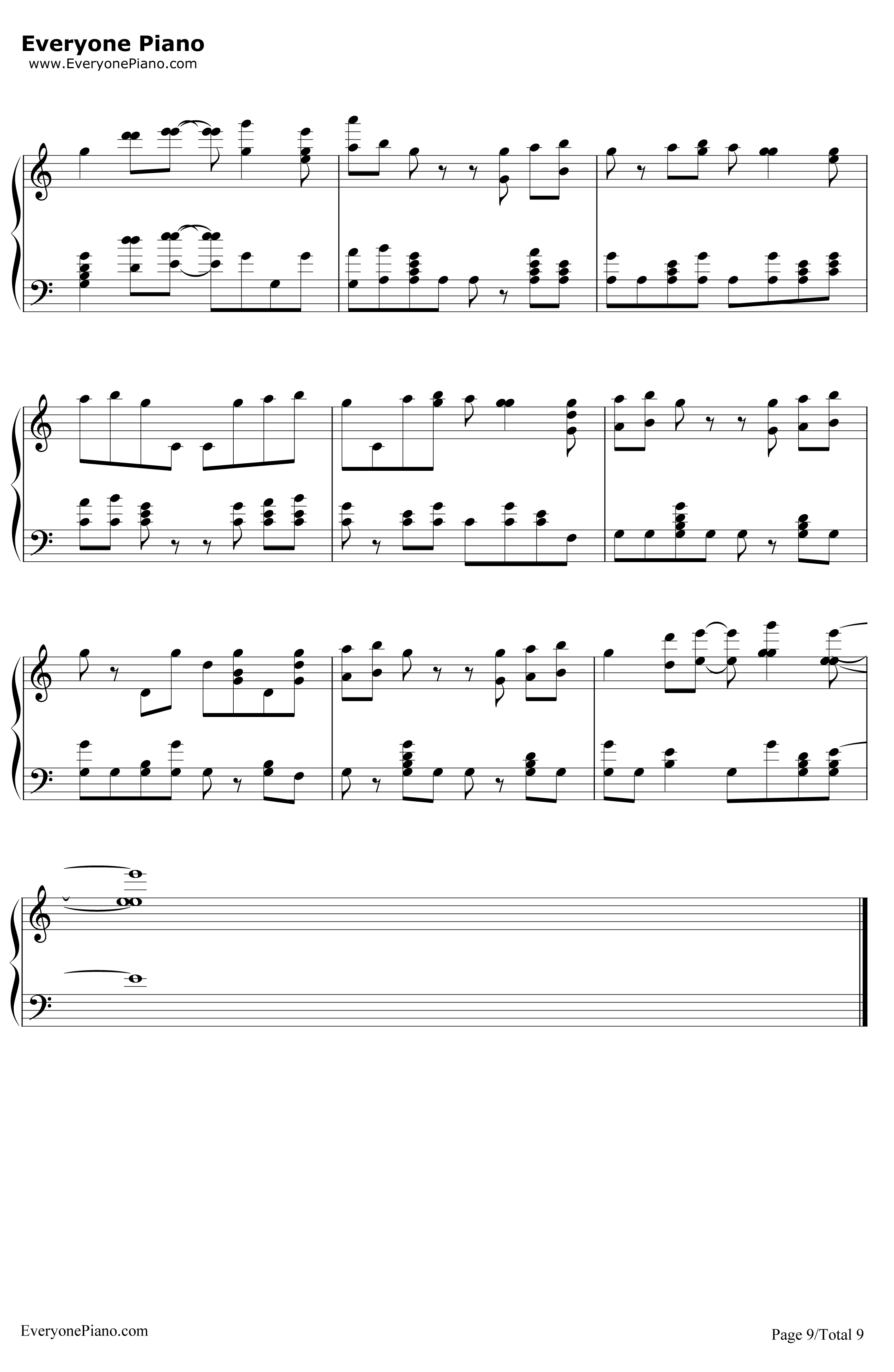 ShakeItOff钢琴谱-TaylorSwift9