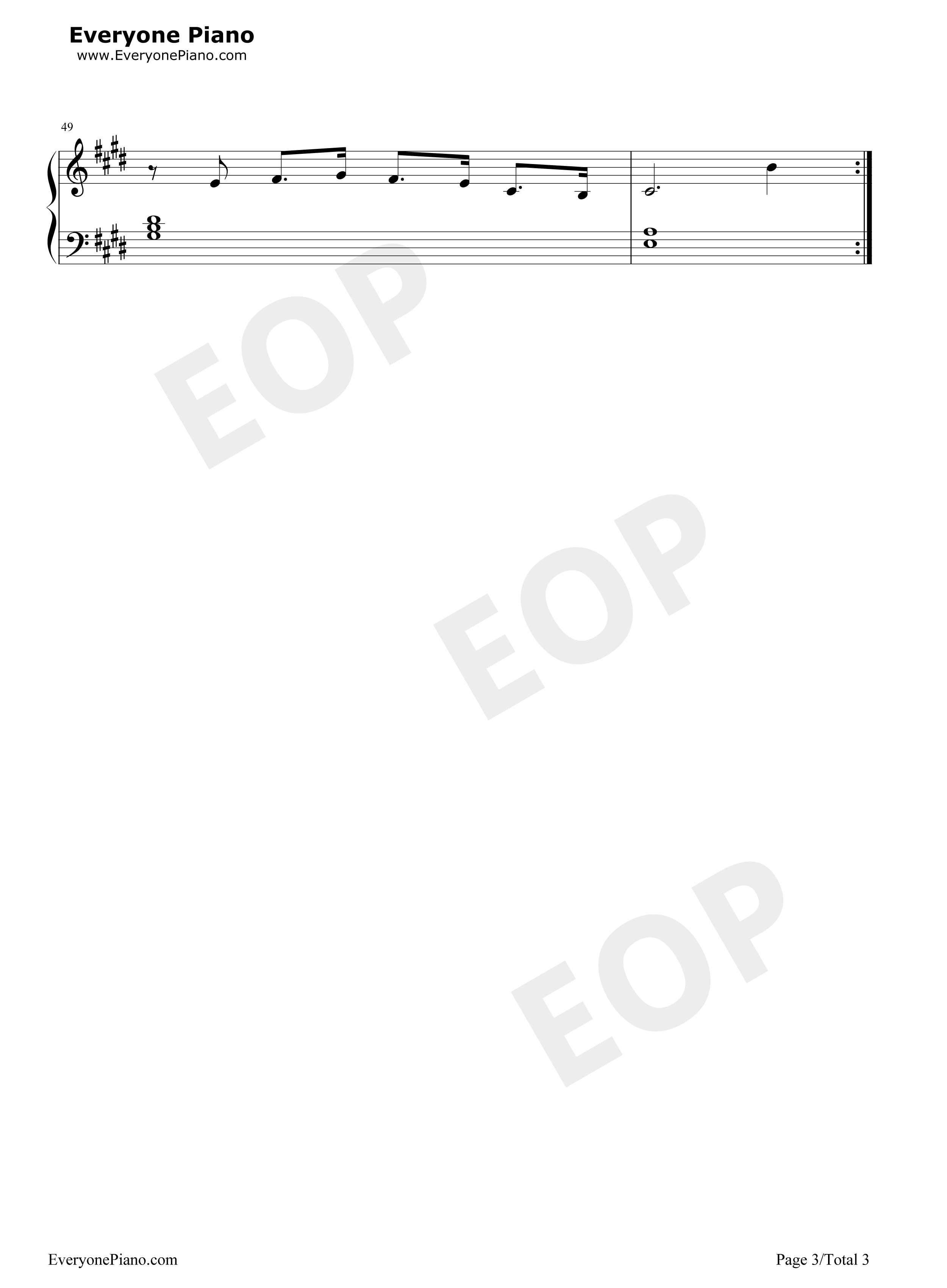 Fire on Fire钢琴谱-Sam Smith3