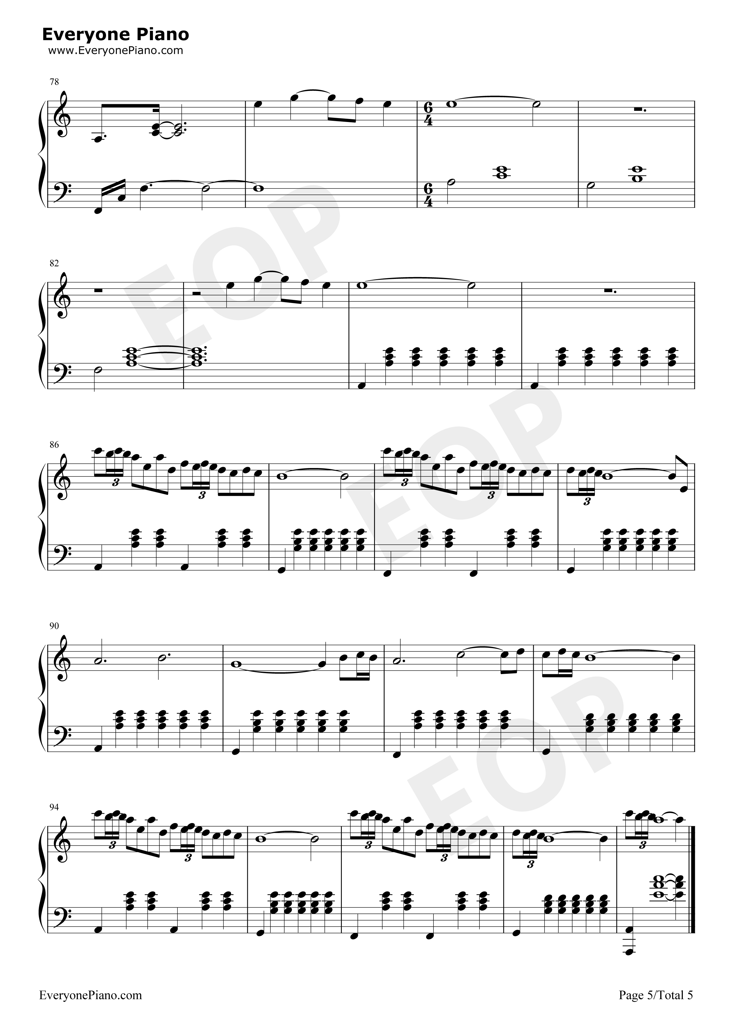 The Whole Truth钢琴谱-Carlos Cipa5