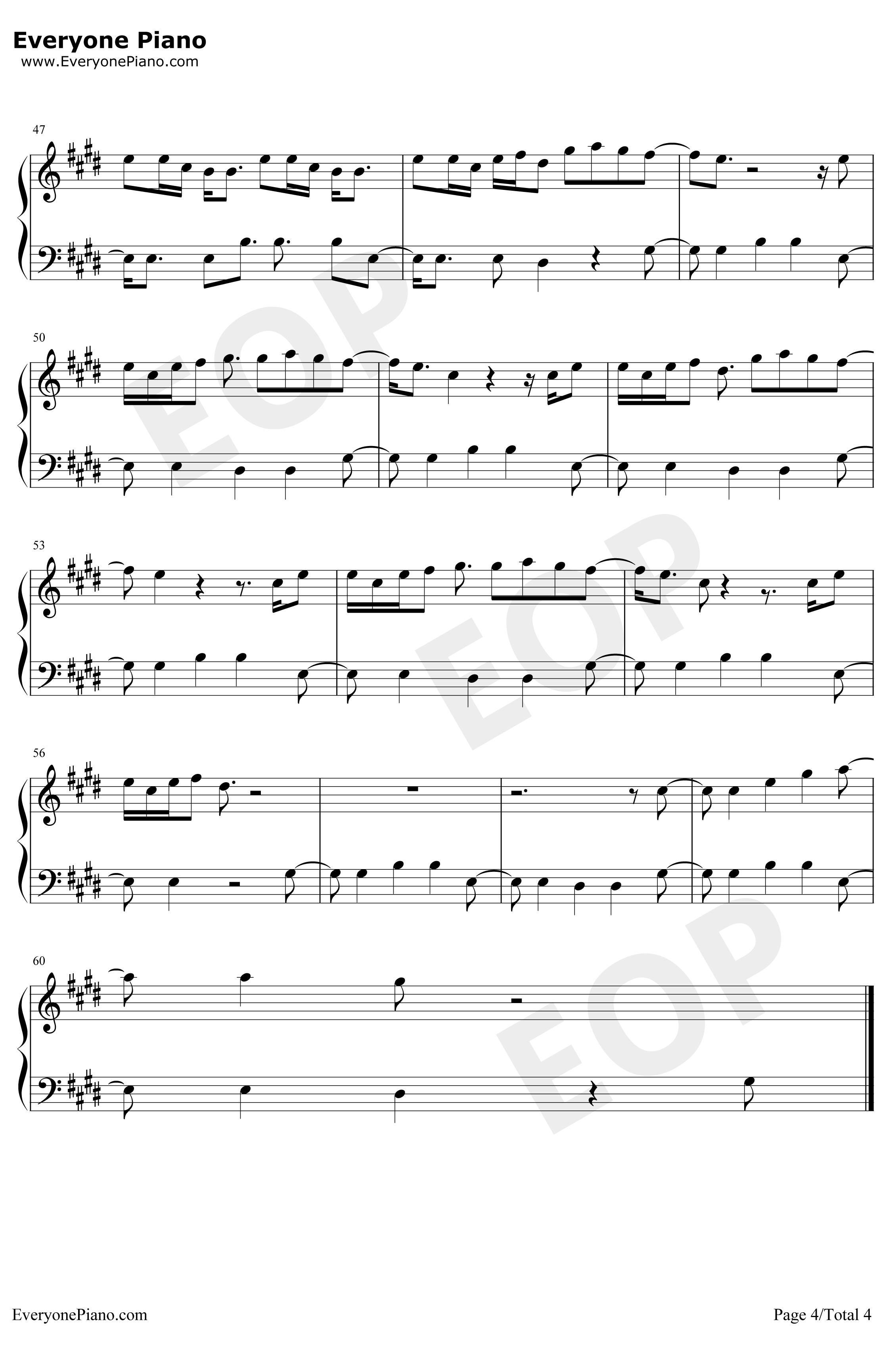 FiveNightsatFreddy's钢琴谱-TheLivingTombstone-TheLivingTombstone4