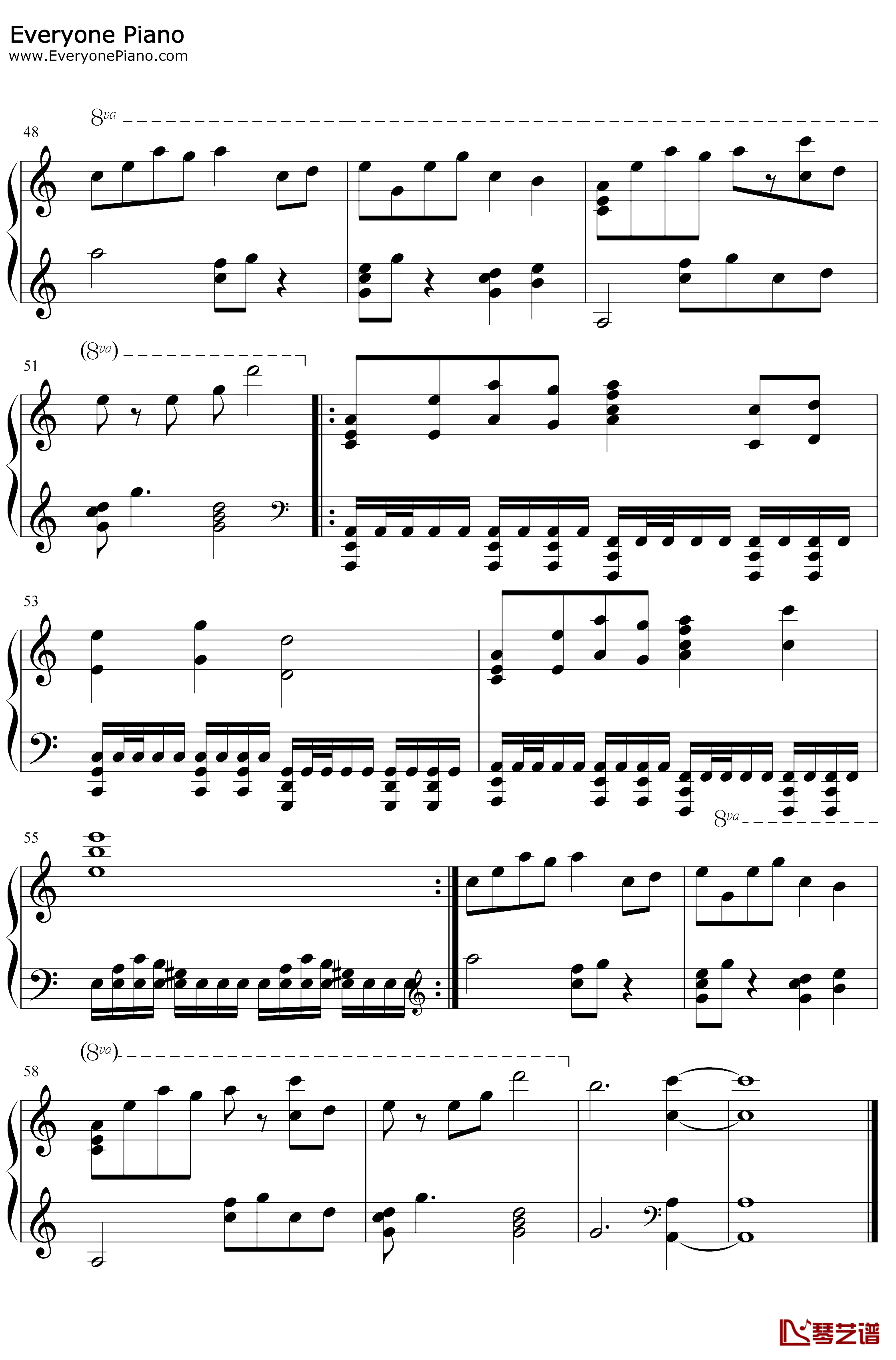 Last Reunion钢琴谱-PeterReo-抖音BGM4