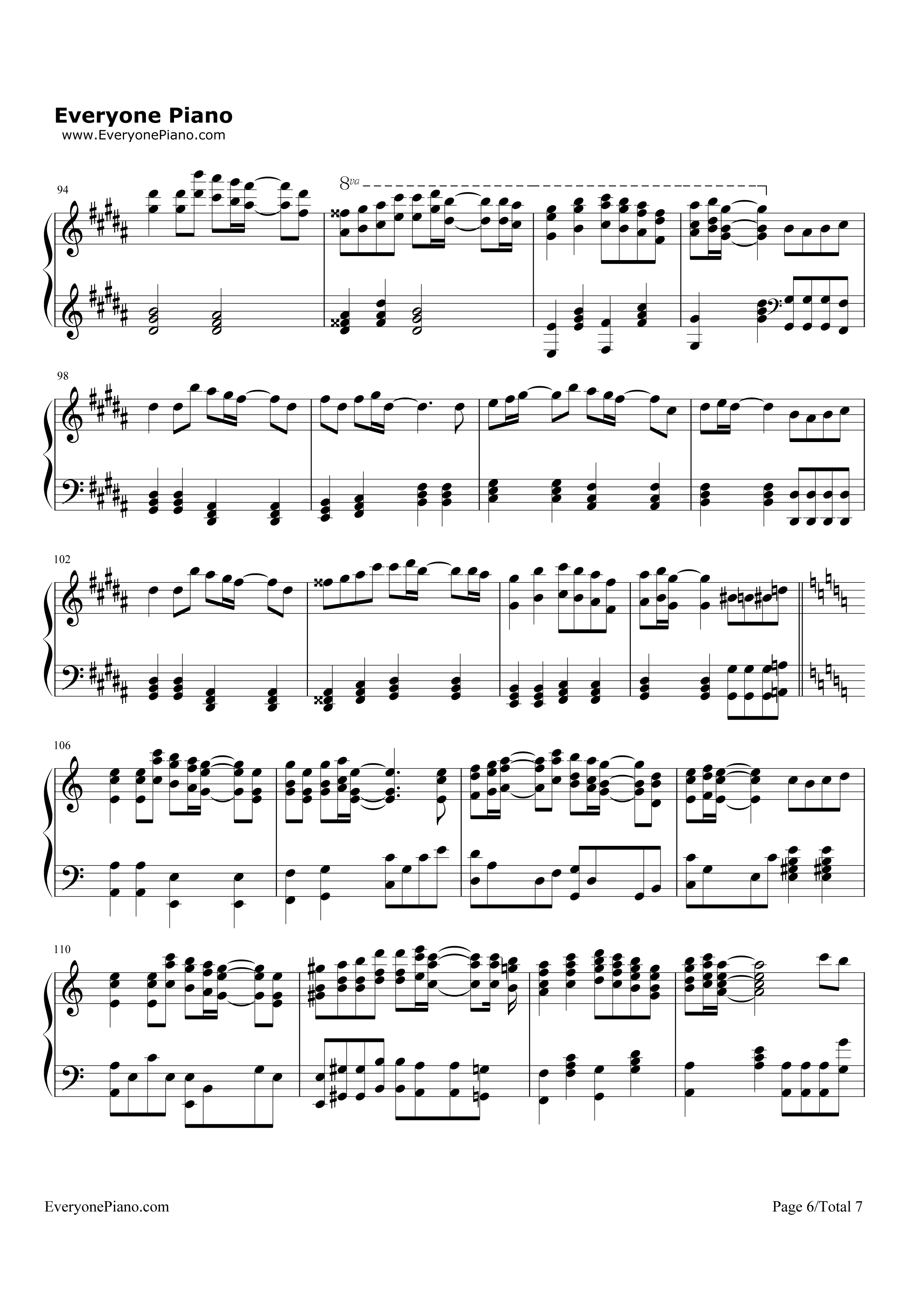 LEVEL5钢琴谱-fripSide6