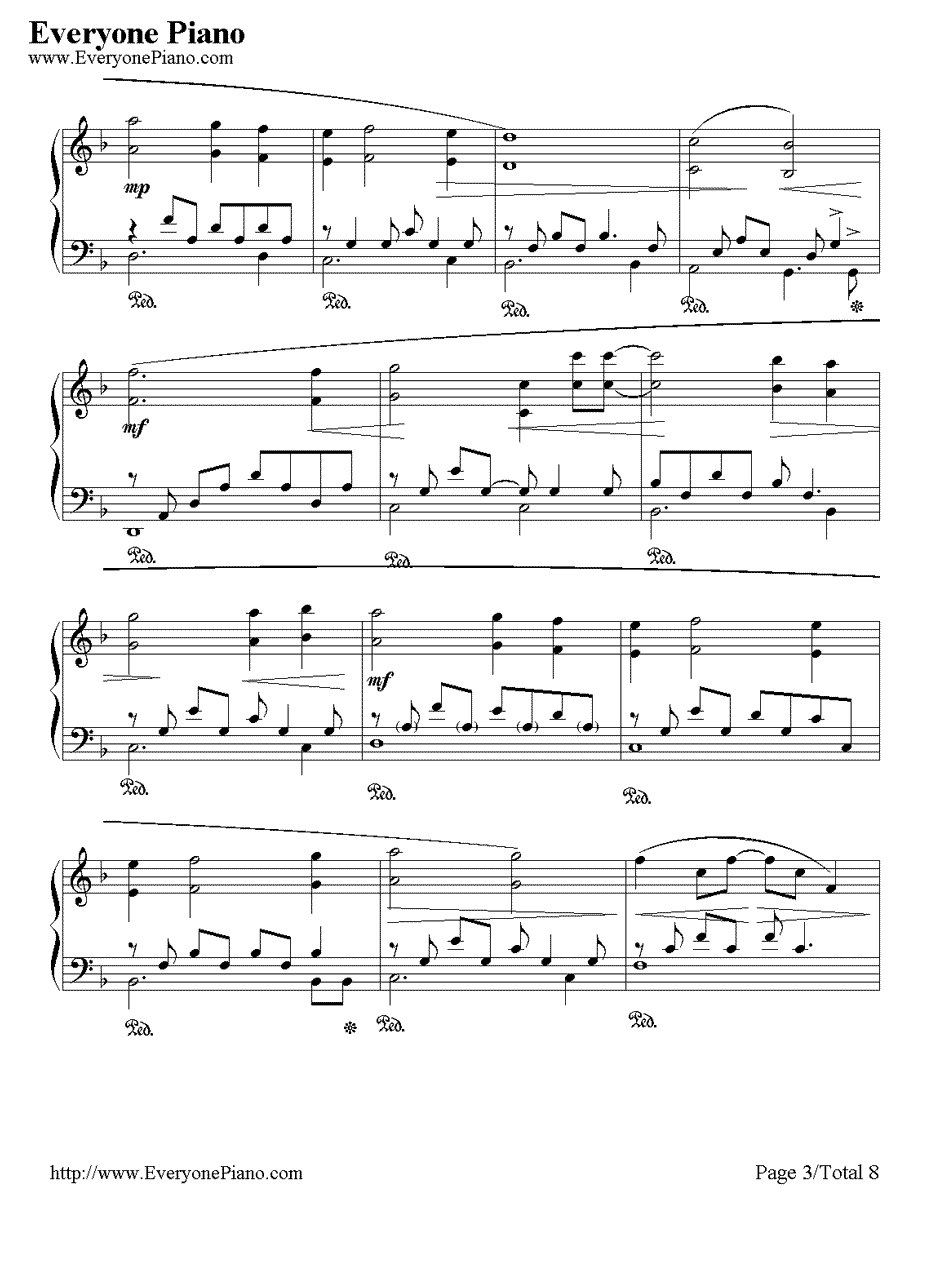 The Portrait钢琴谱-JamesHorner-泰坦尼克号纯钢琴曲3