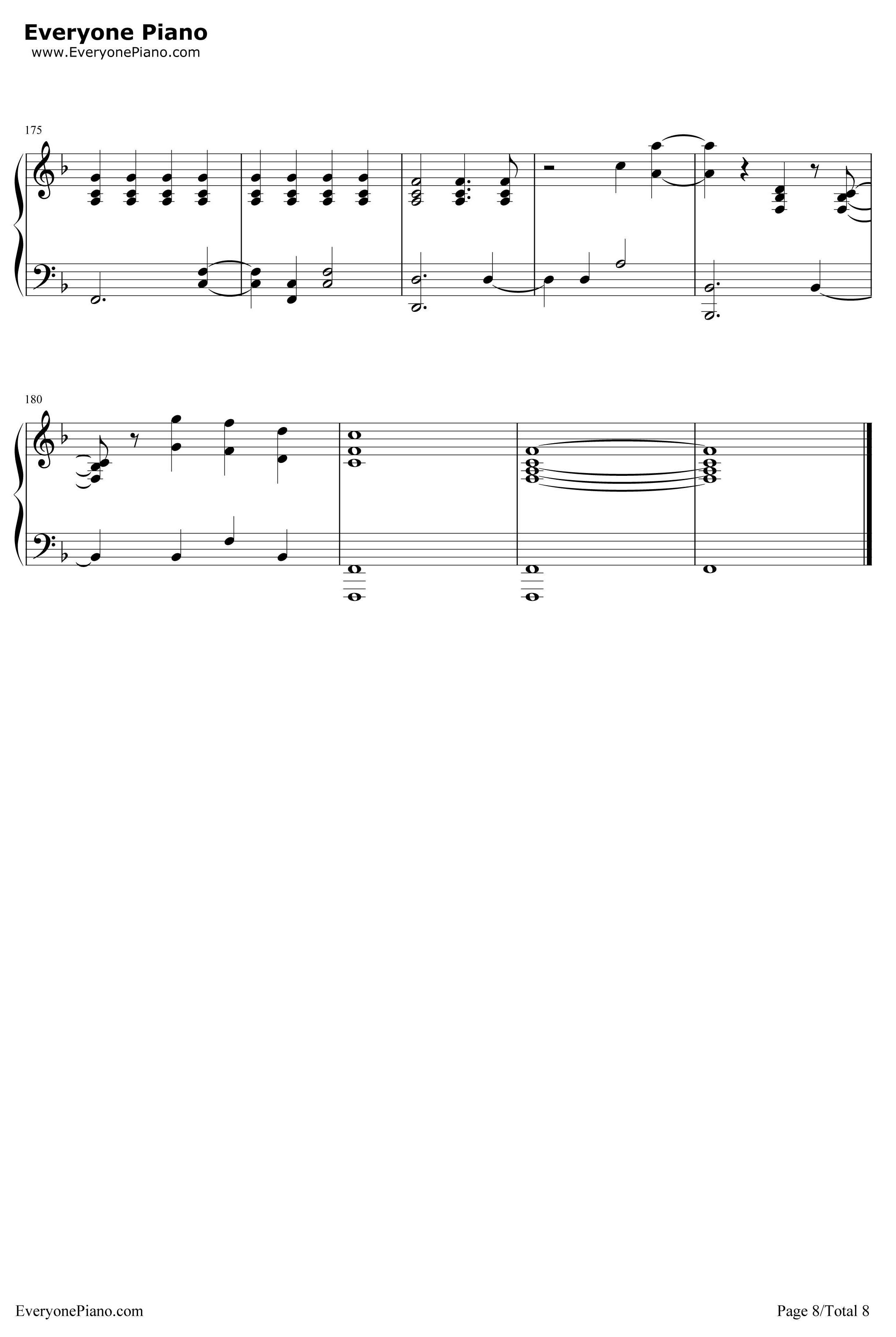 The Scientist钢琴谱-Coldplay8