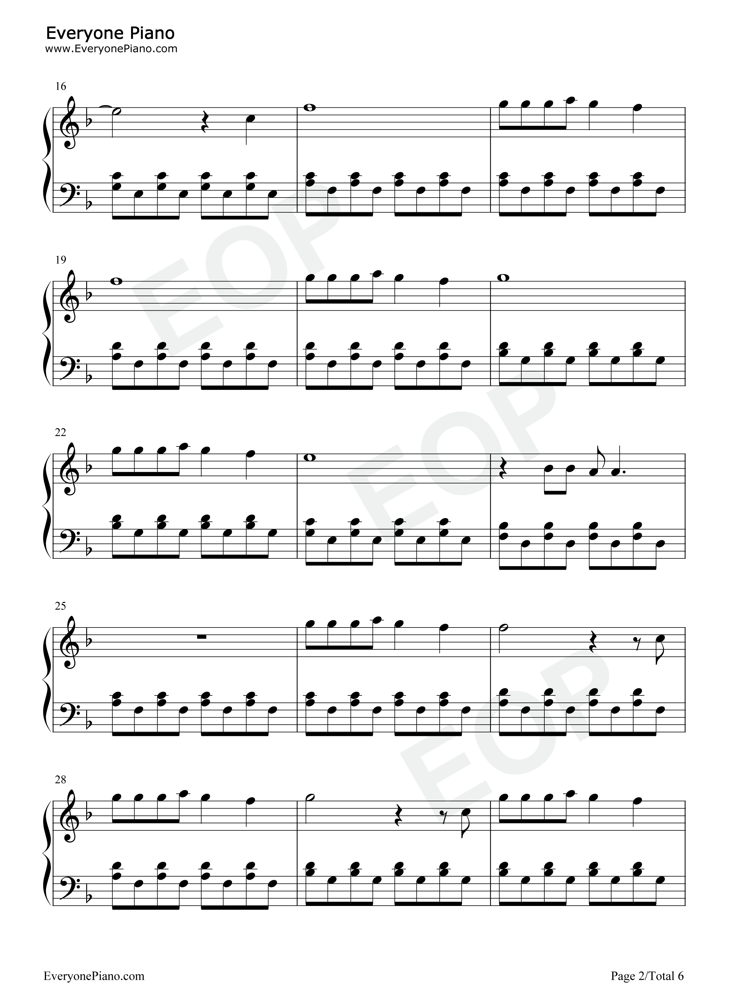 You Ruin Me钢琴谱-The Veronicas2