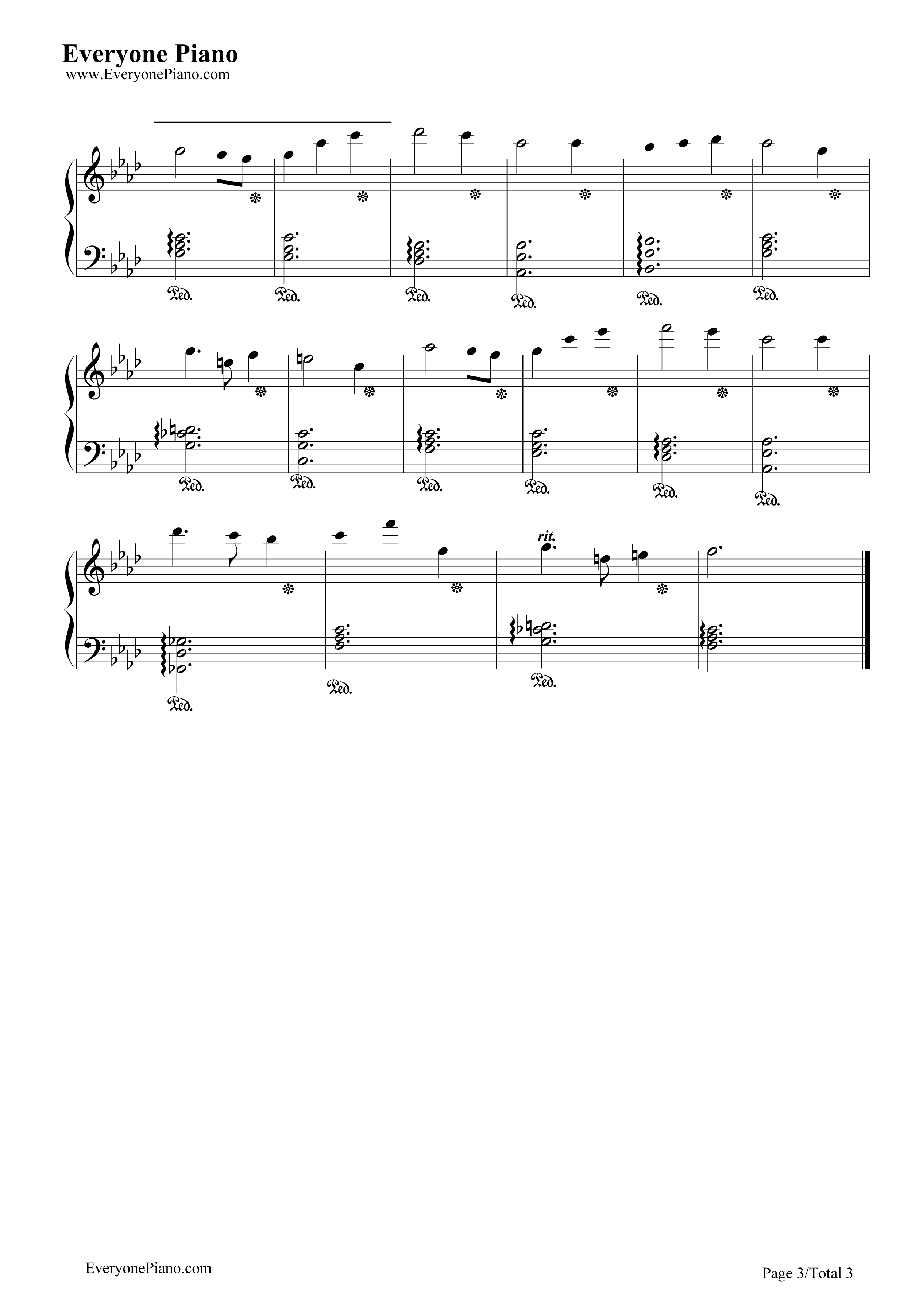 霞光钢琴谱-曲锦楠3