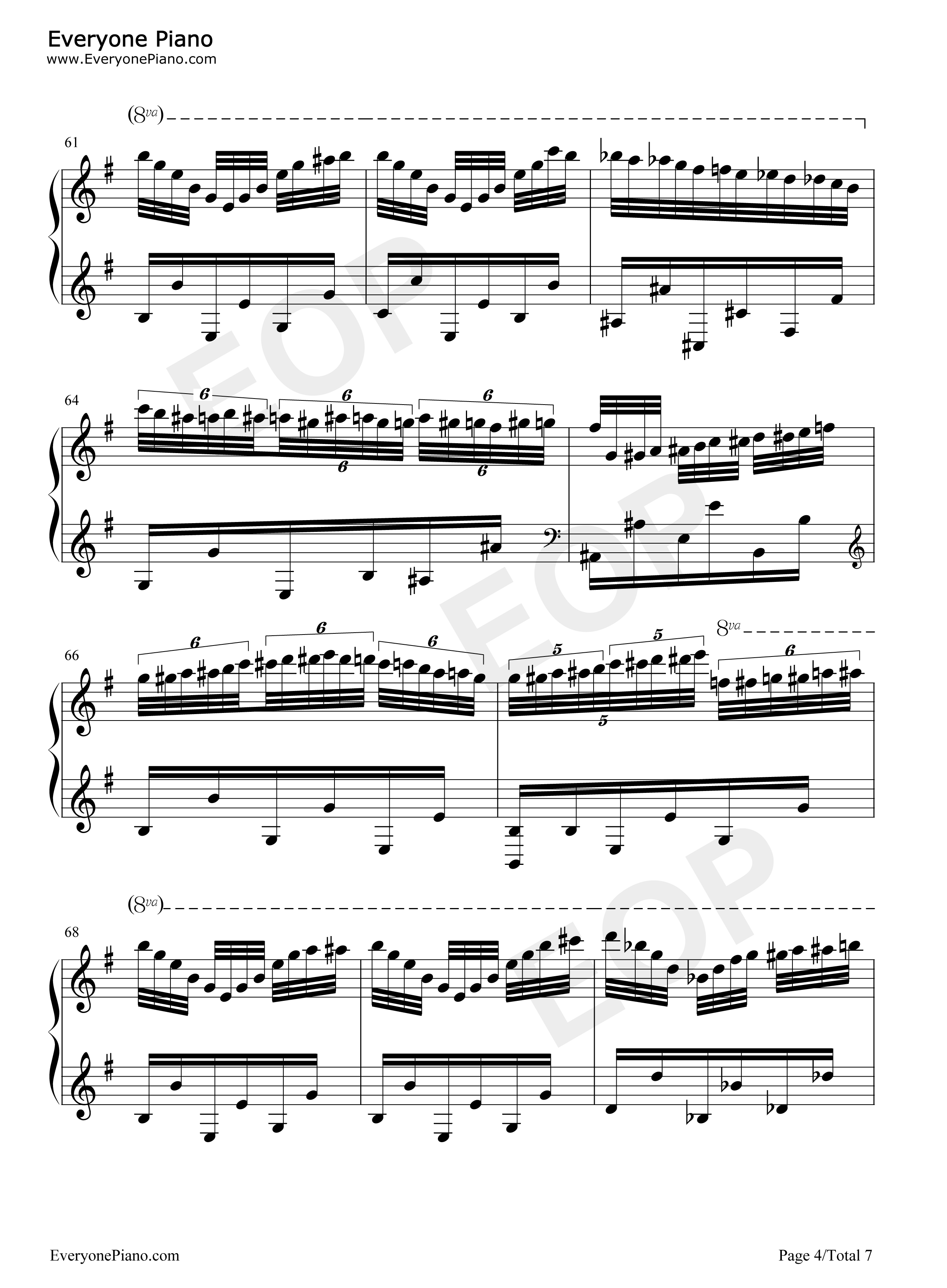 Hedwigs Theme完整版钢琴谱-John Williams4
