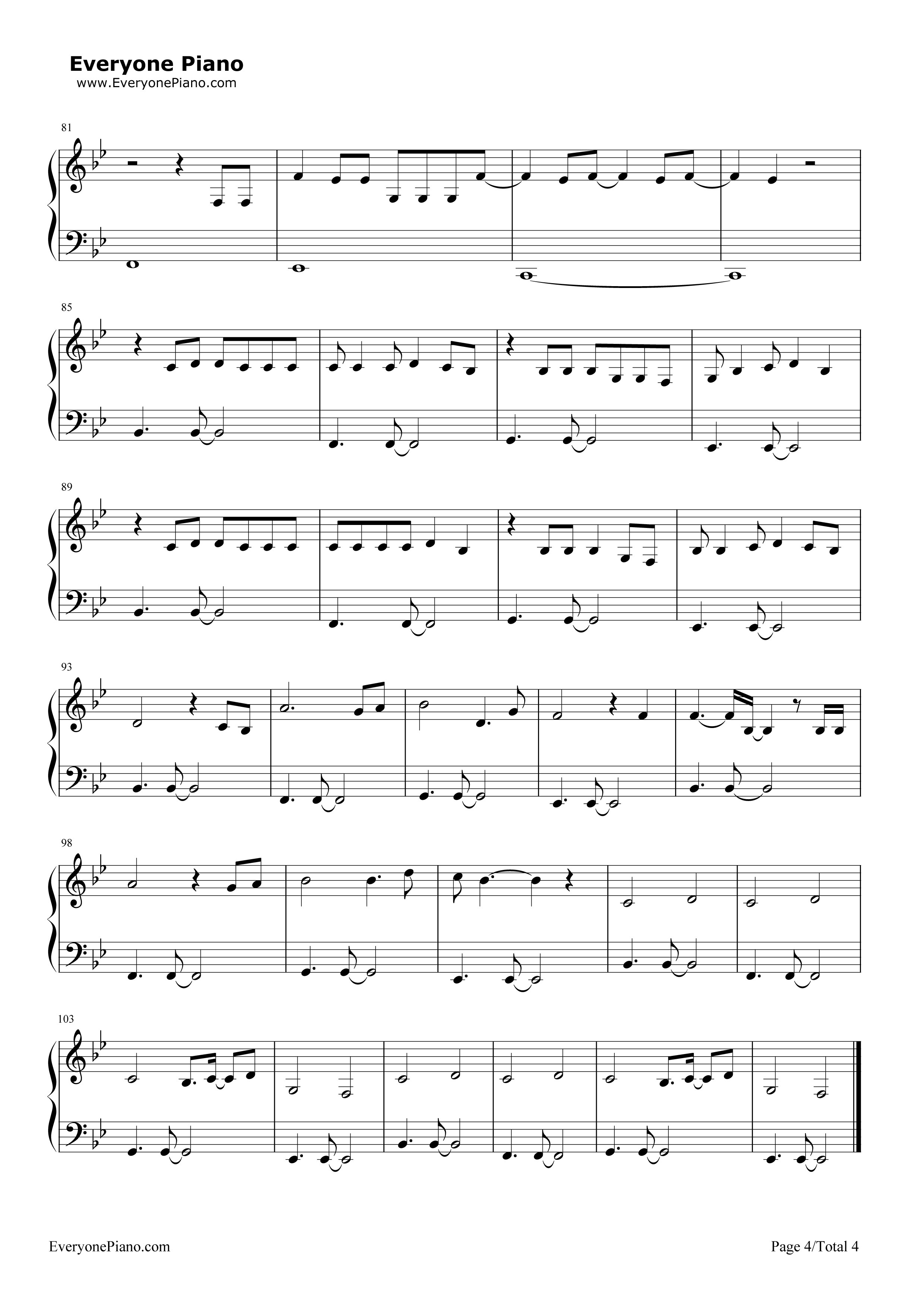 Love钢琴谱-Lana Del Rey4