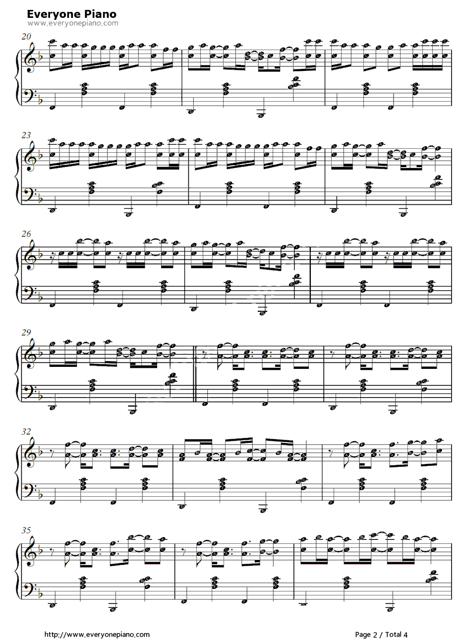 Here's to Never Growing Up钢琴谱-AvrilLavigne2