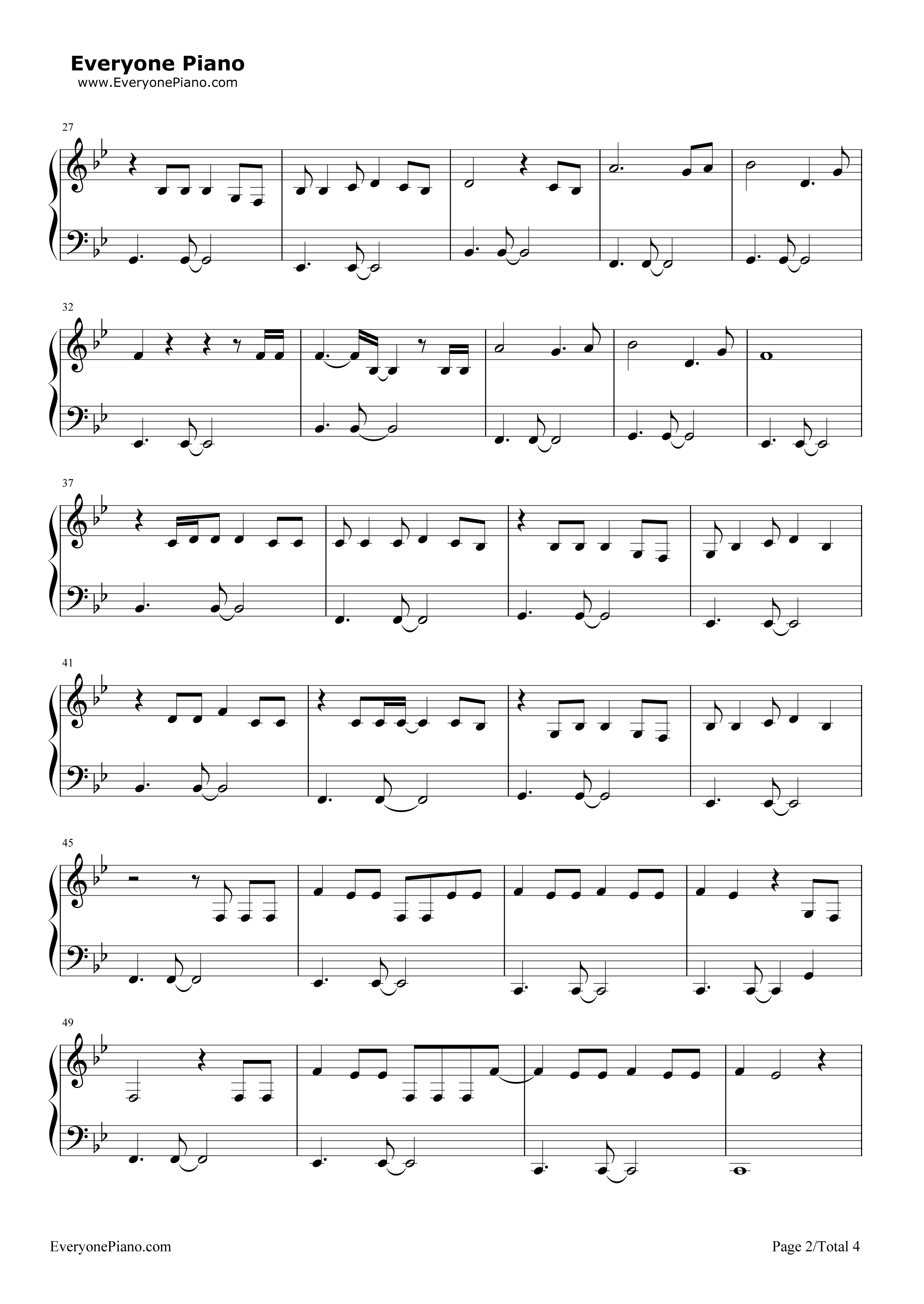Love钢琴谱-Lana Del Rey2