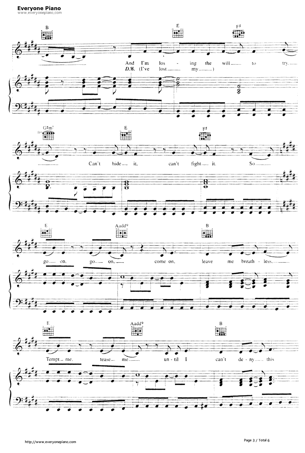 Breathless钢琴谱-The Corrs3