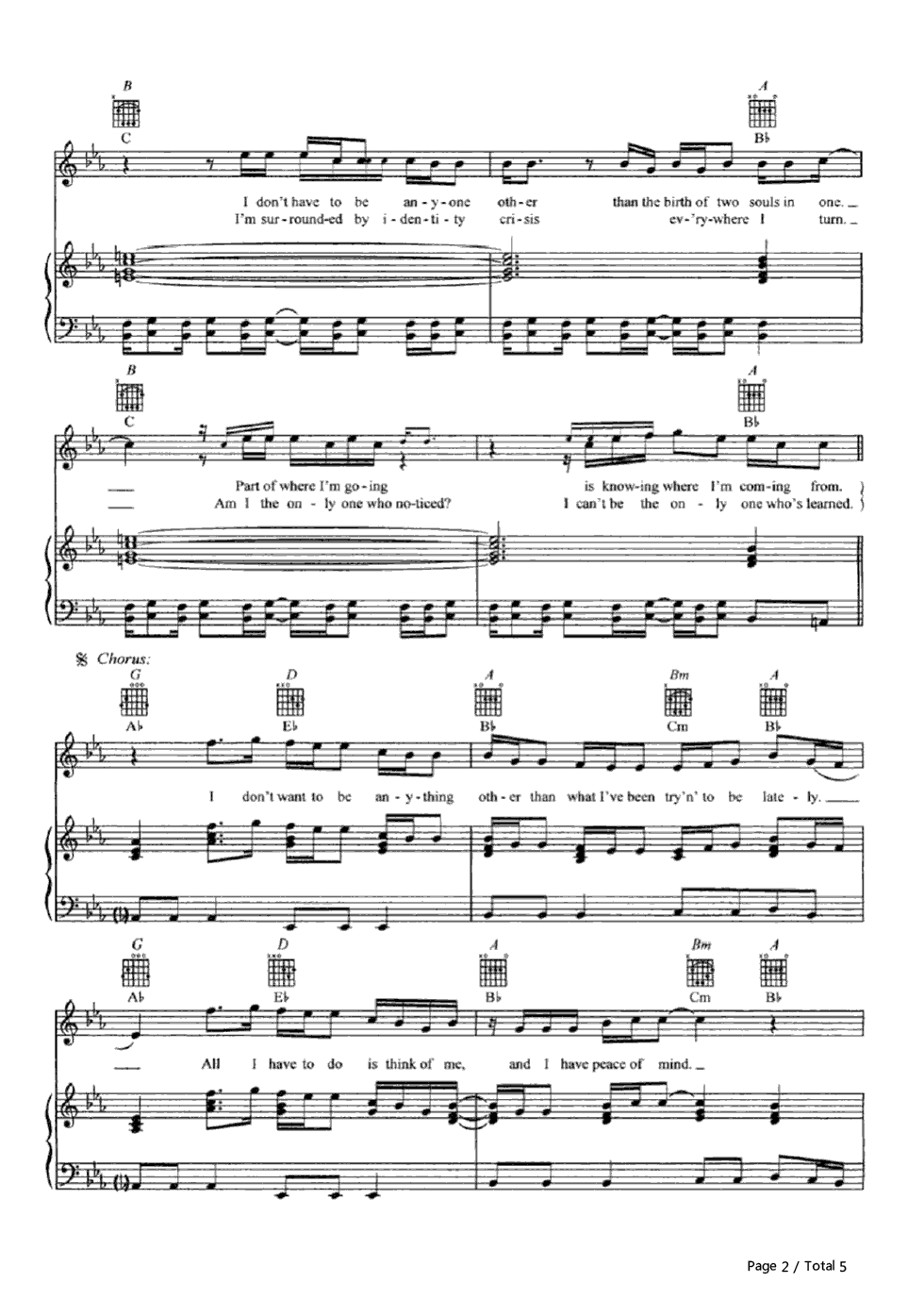 I Don't Want to Be钢琴谱-Gavin DeGraw2