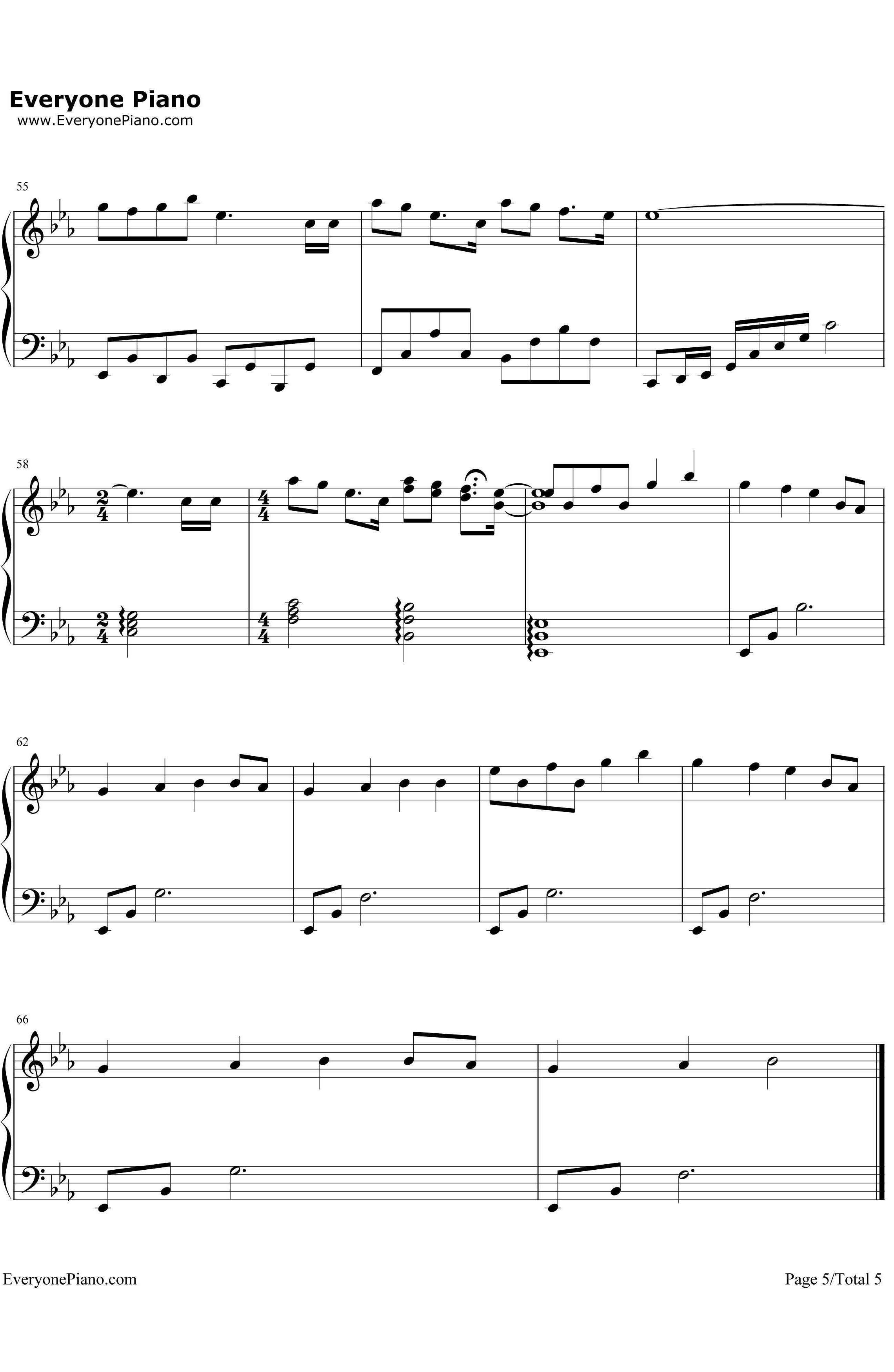 When Christmas Comes To Town钢琴谱-MatthewHallMeaganMoore-圣诞歌曲5