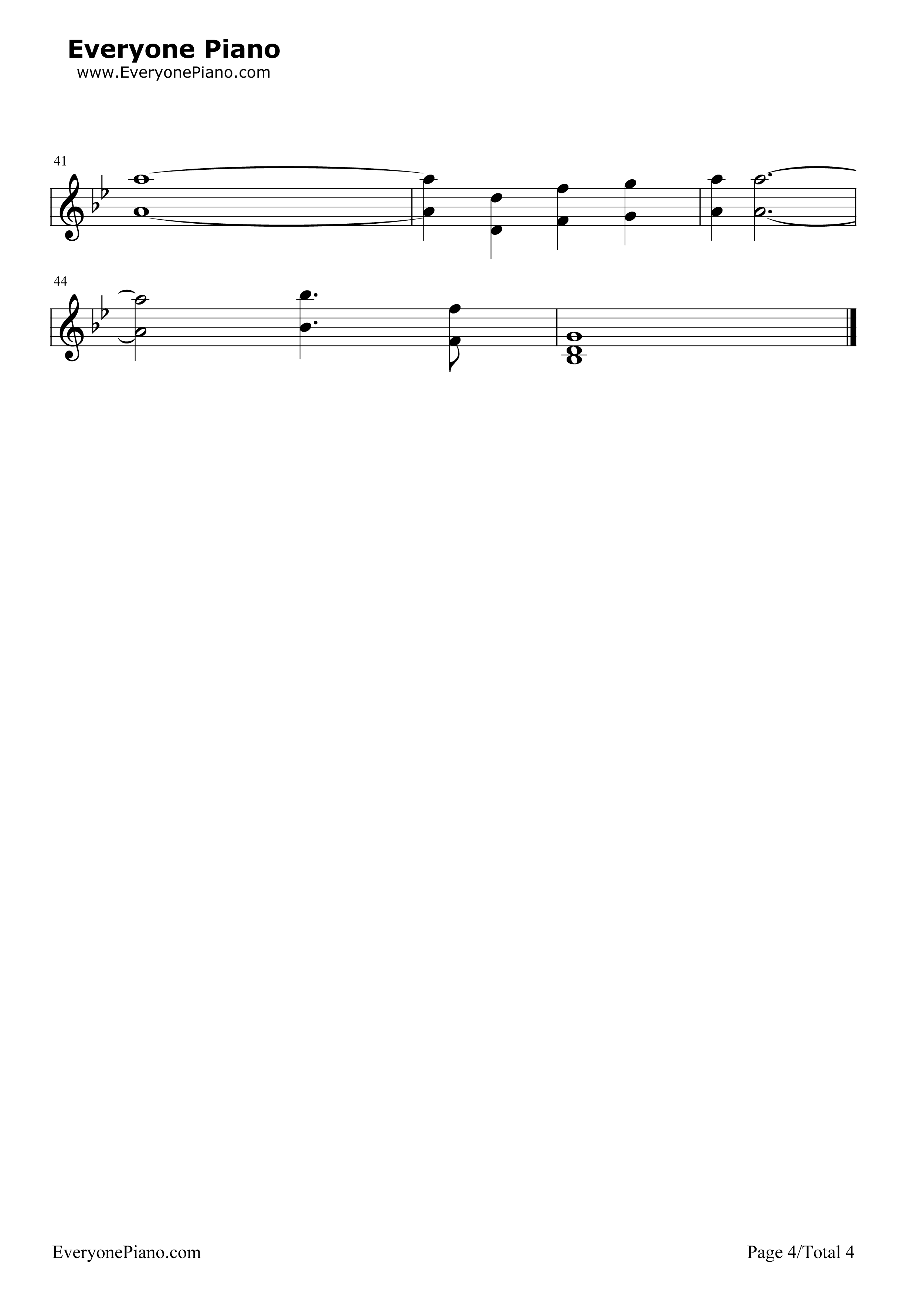 Misty Mountains Cold钢琴谱-The Hobbit4