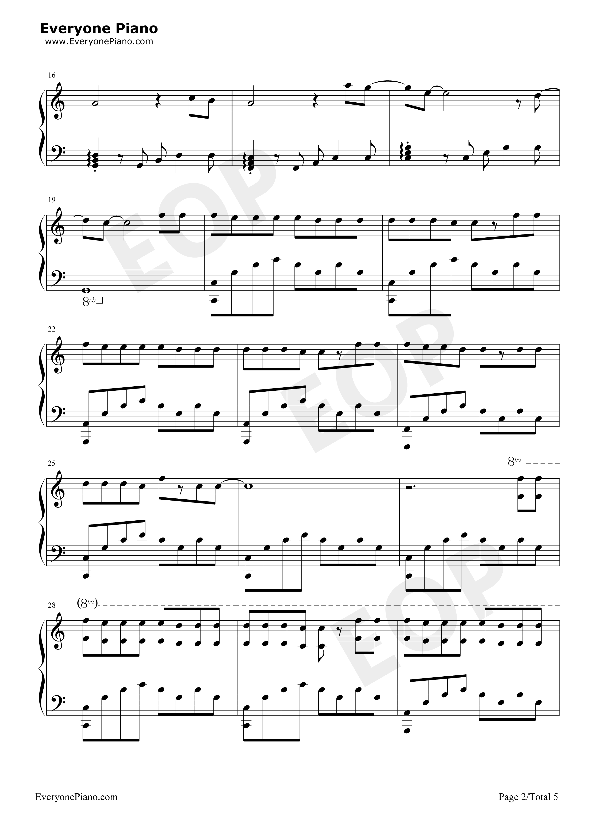22钢琴谱-Sarah McTernan2