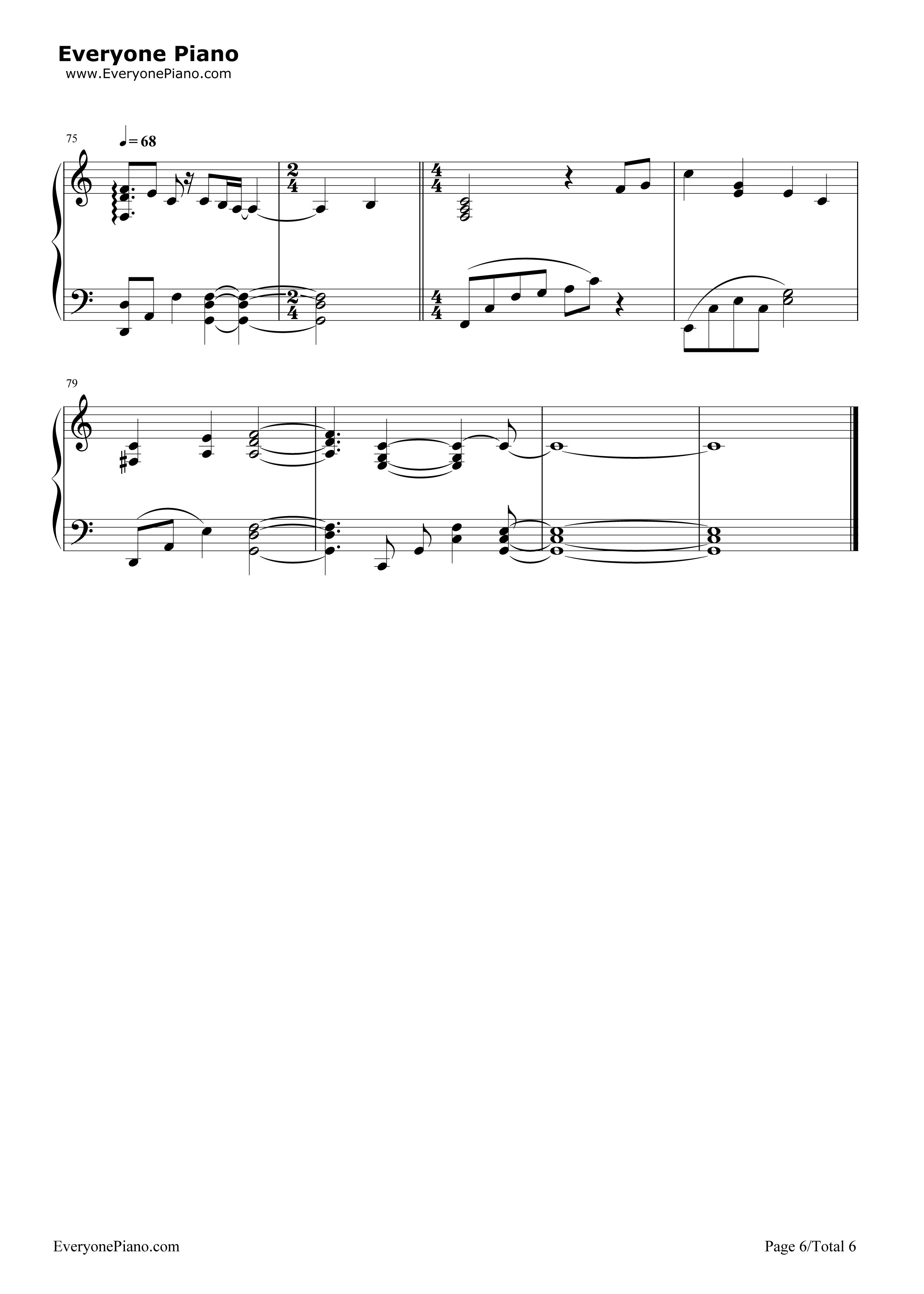 Don't Say Goodbye钢琴谱-东方神起6