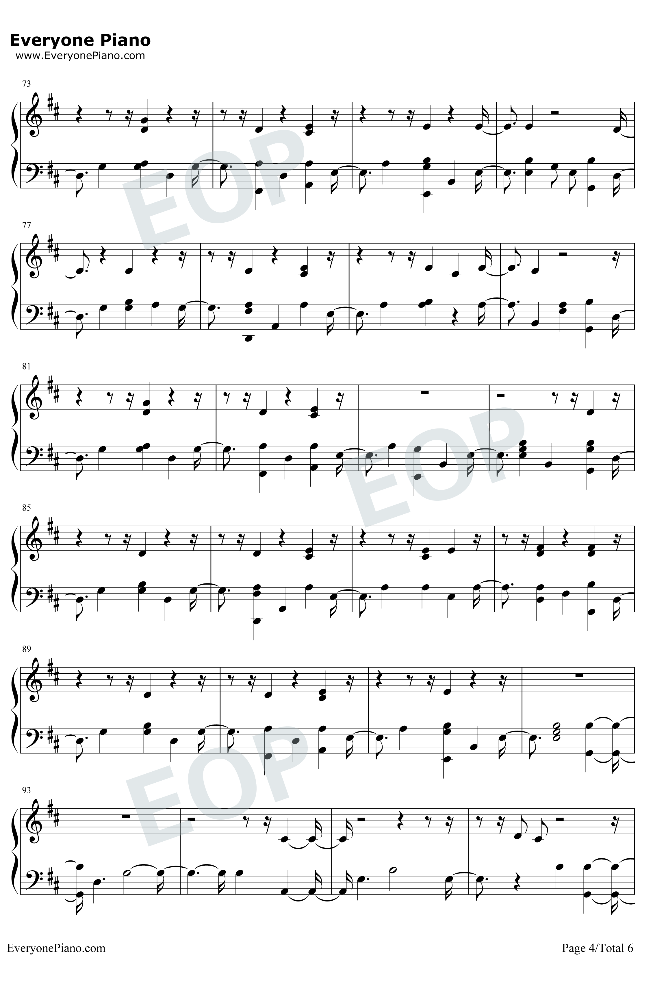 So It Goes…钢琴谱-Taylor Swift4