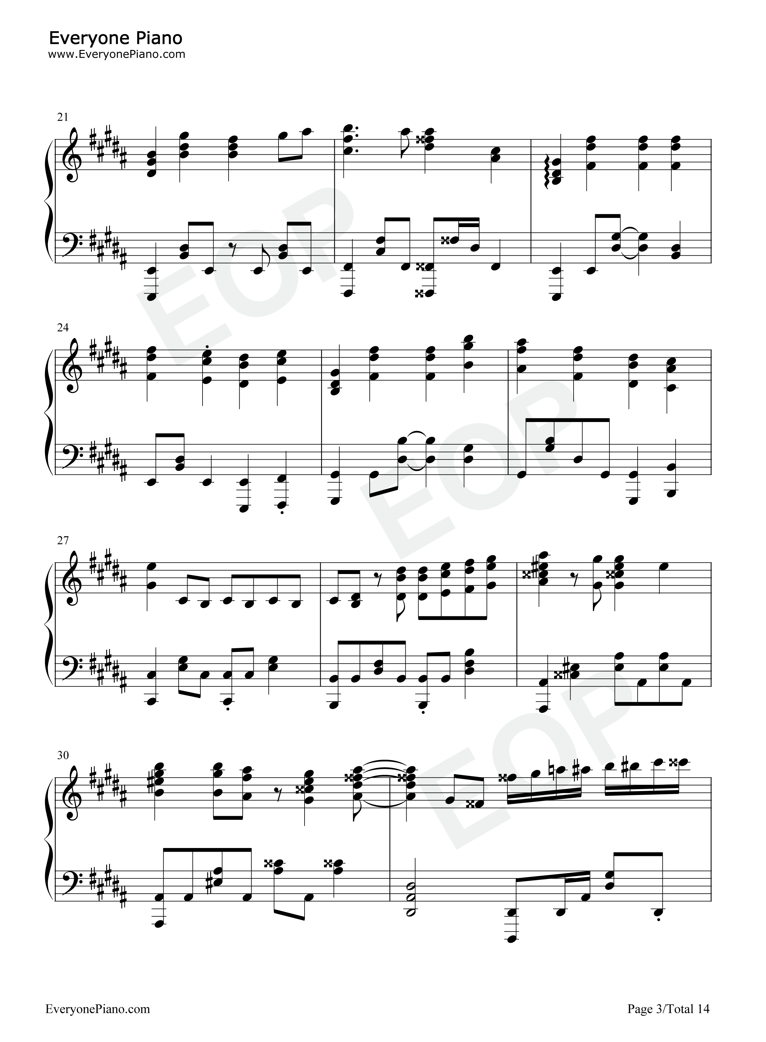 ALIVE钢琴谱-ClariS3
