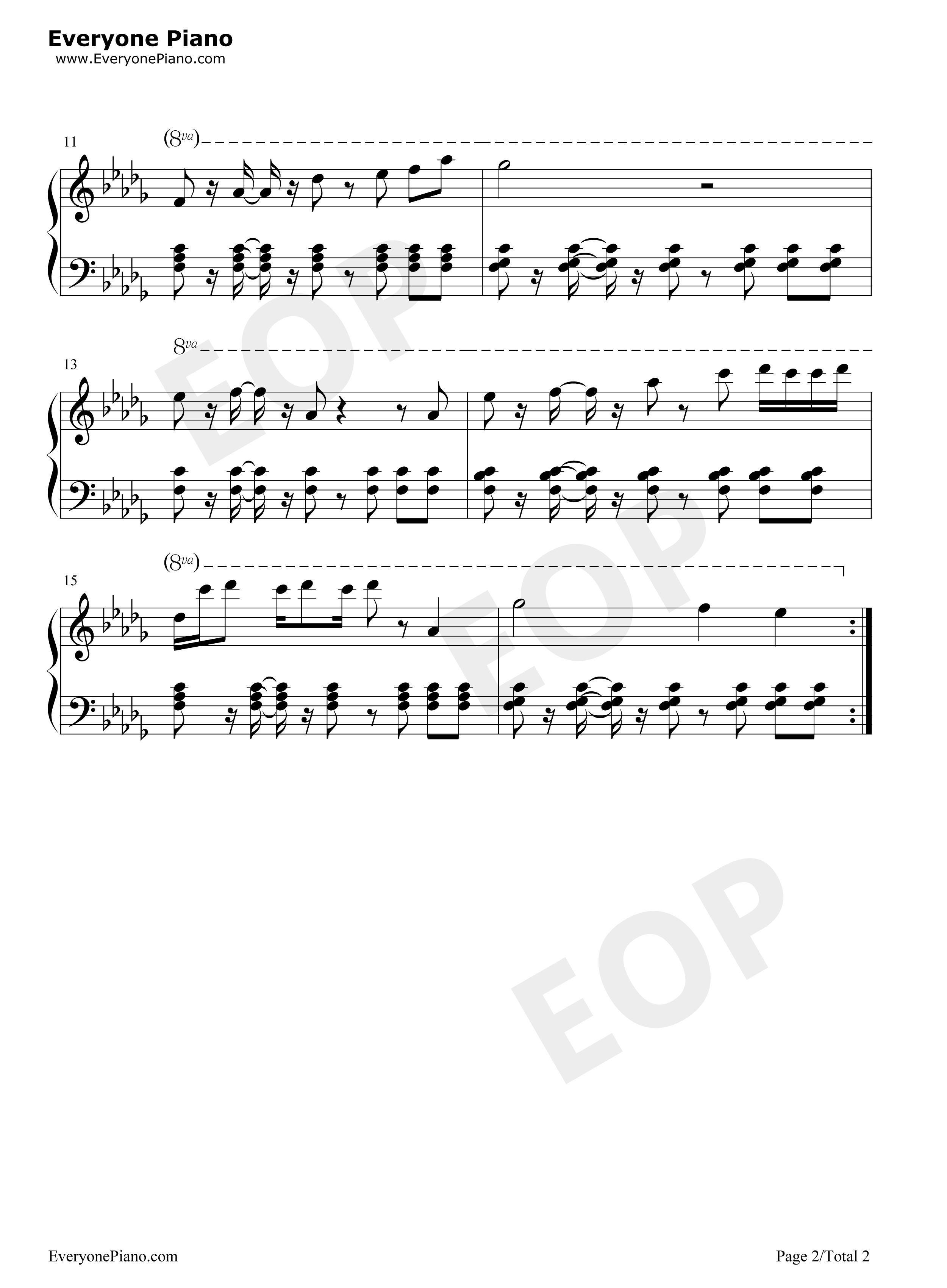 Prologue钢琴谱-Toby Fox2