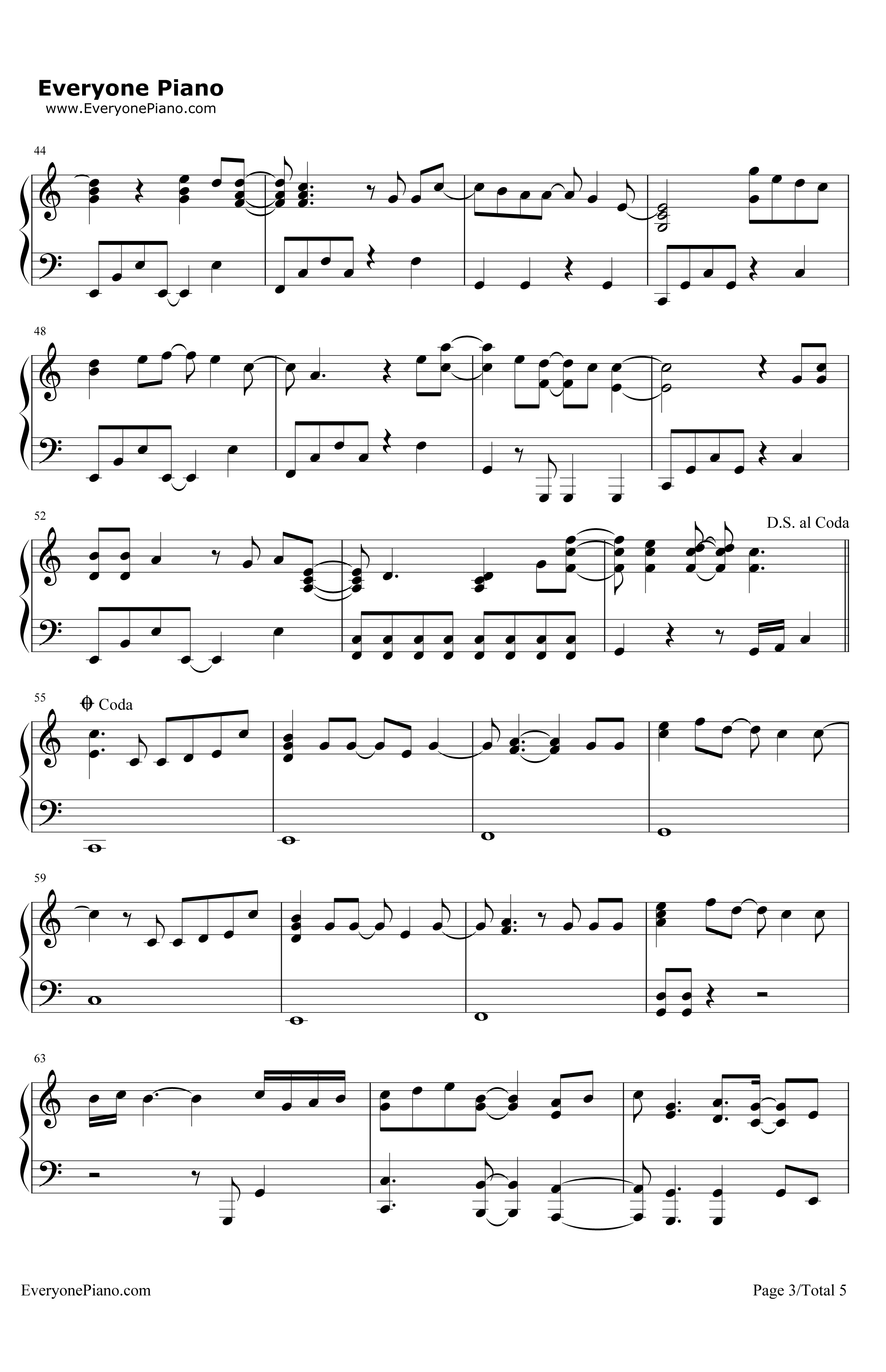 OntheLine钢琴谱-DemiLovato3