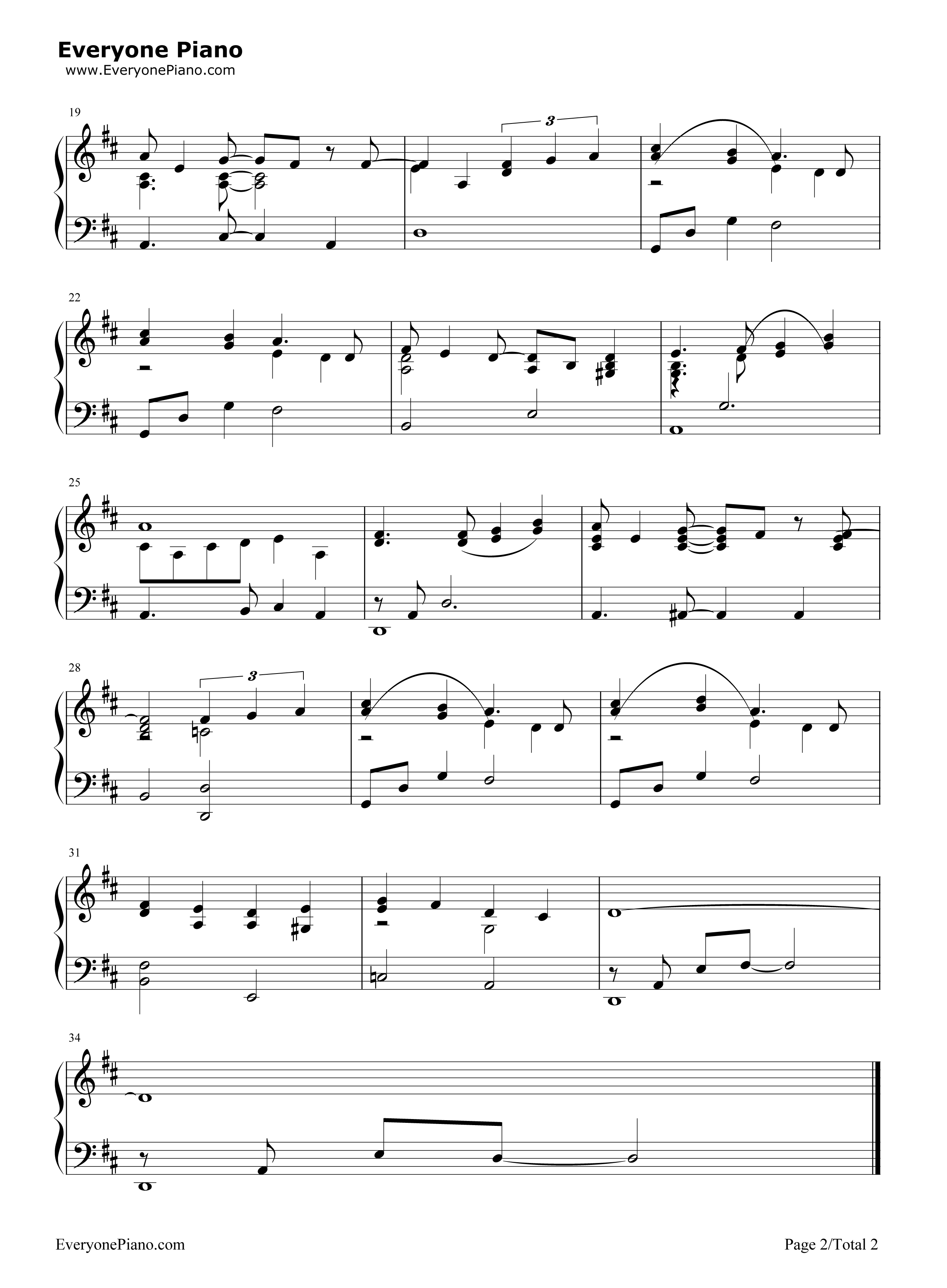 A Whole New World钢琴谱-Alan Menken2