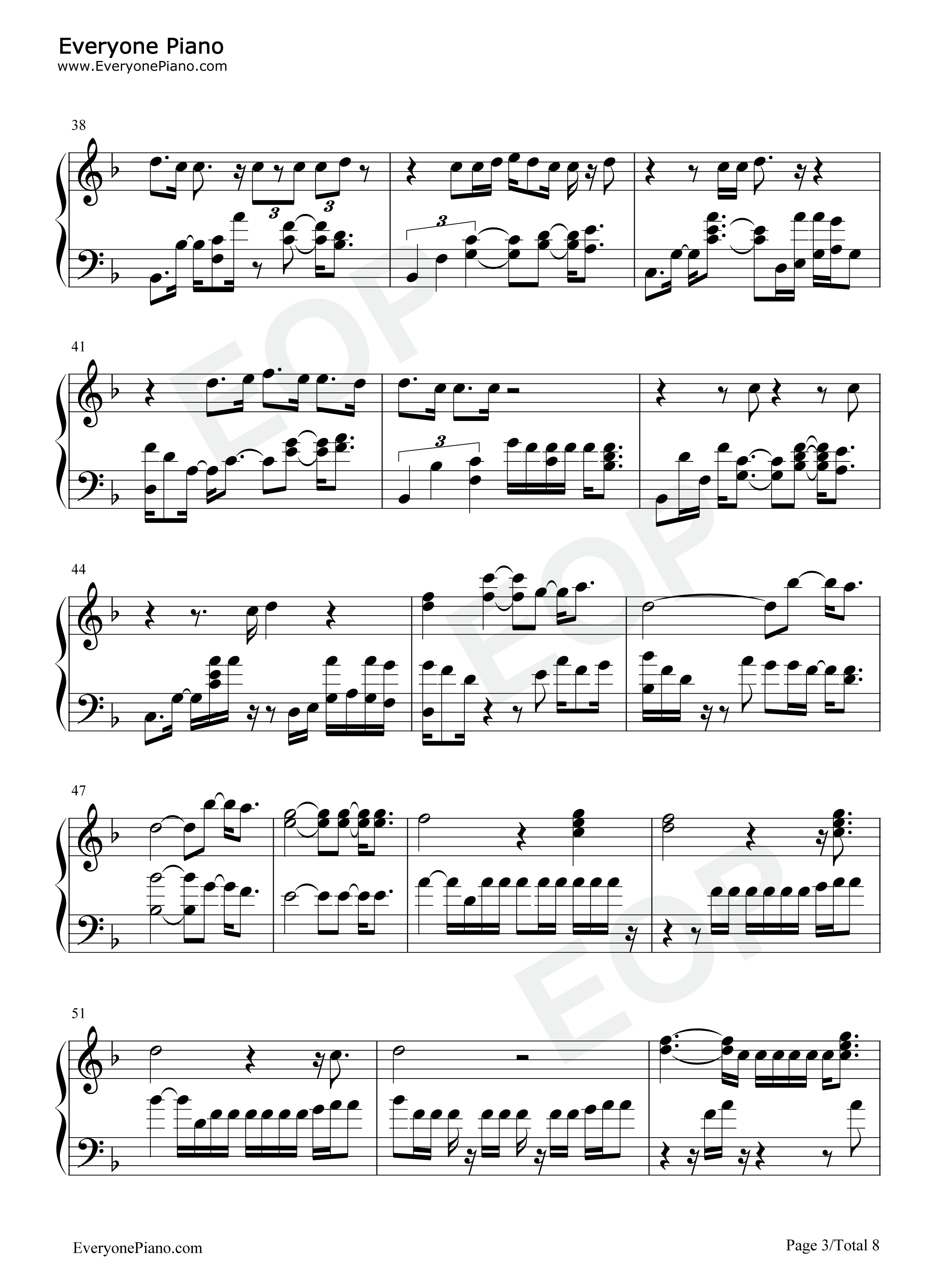 Afire Love钢琴谱-Ed Sheeran3