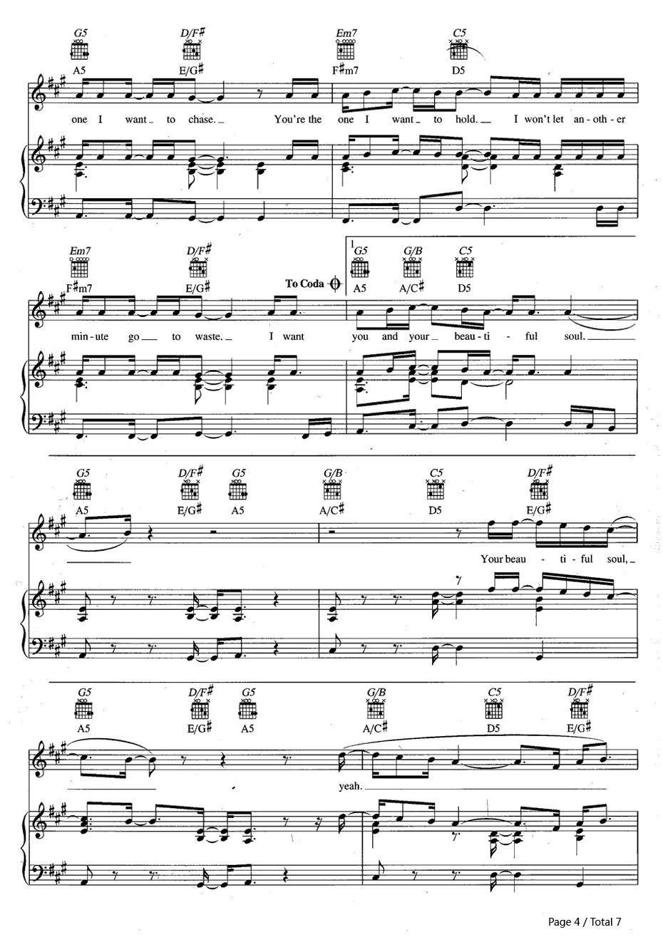 Beautiful Soul钢琴谱-JesseMcCartney4